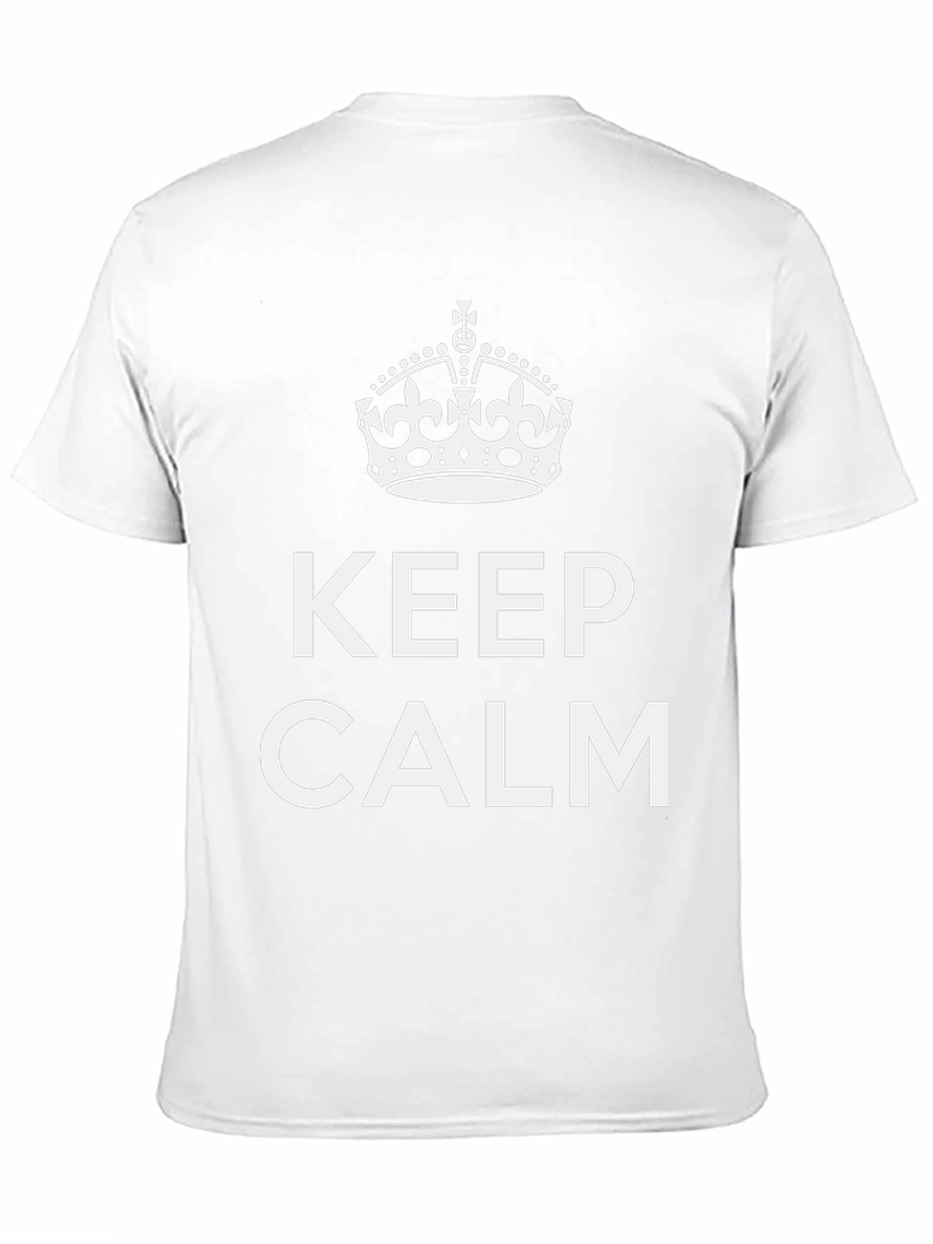 Keep Calm Crown Graphic Black T-Shirt