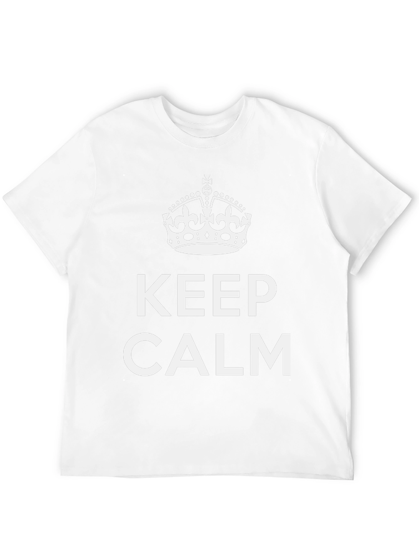 Keep Calm Crown Graphic Black T-Shirt