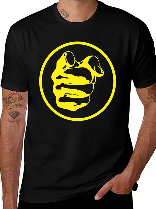 Black T-Shirt with Yellow Duck Icon