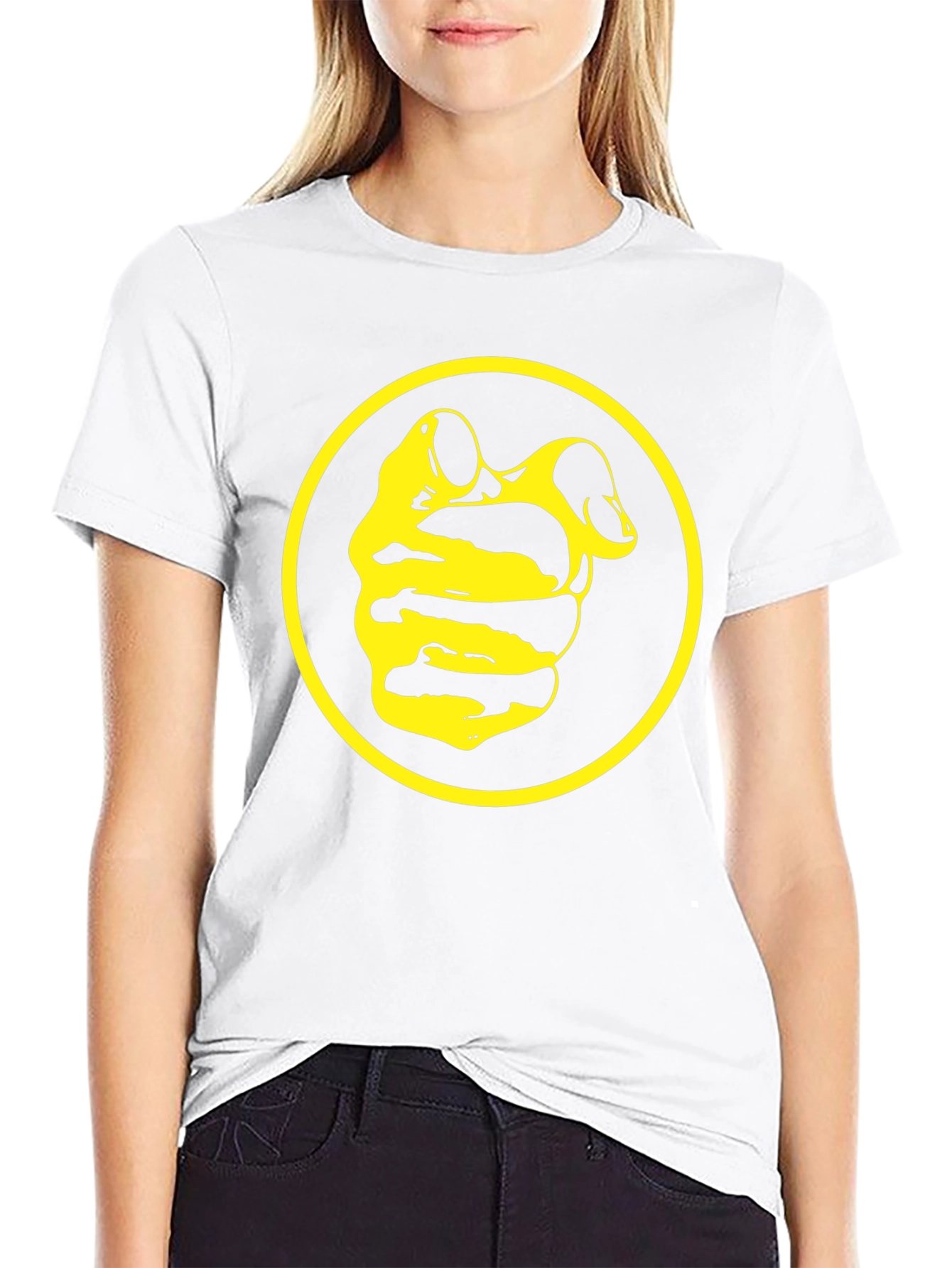 Black T-Shirt with Yellow Duck Icon