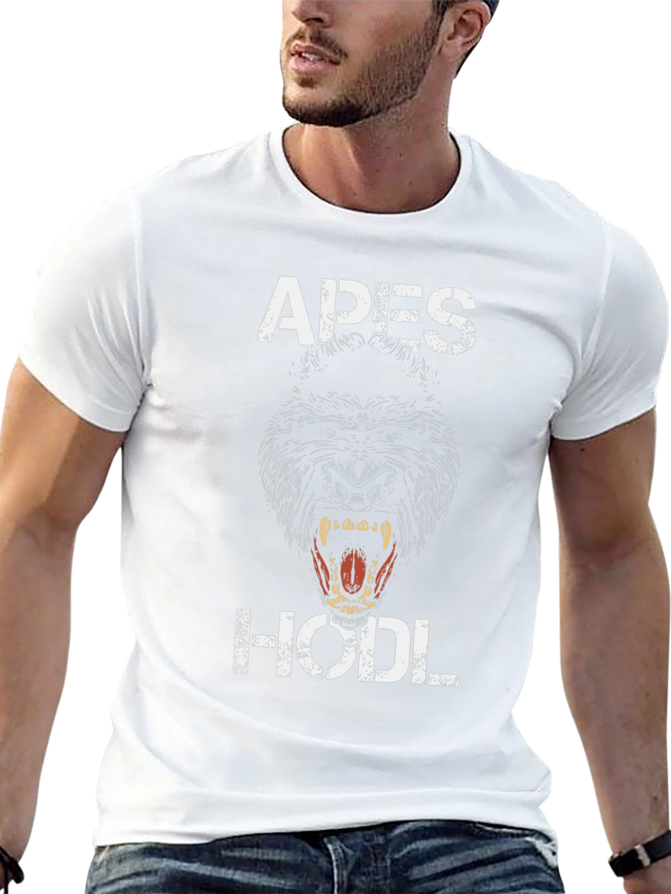Apes Hodl T-Shirt - Gorilla Graphic Tee
