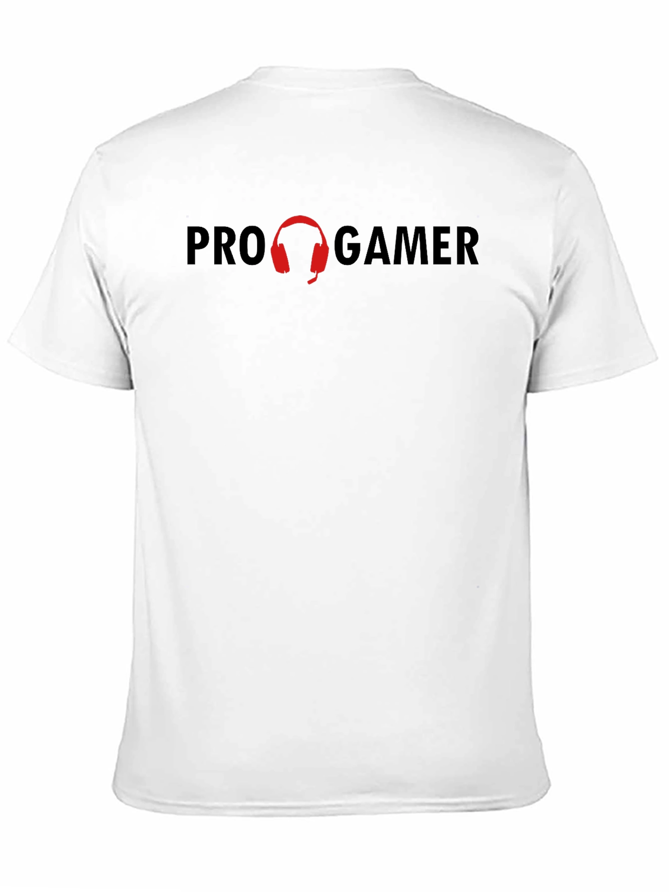 Pro Gamer Black T-Shirt with Headphone Design