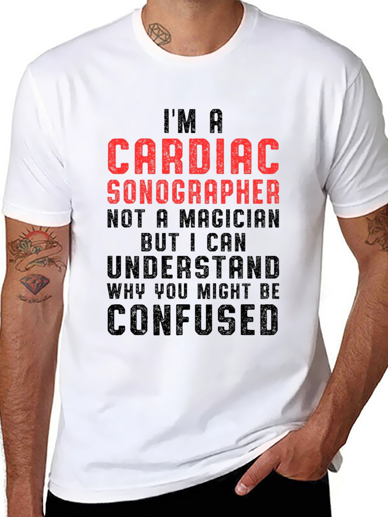 Cardiac Sonographer Graphic Tee - Heart Health