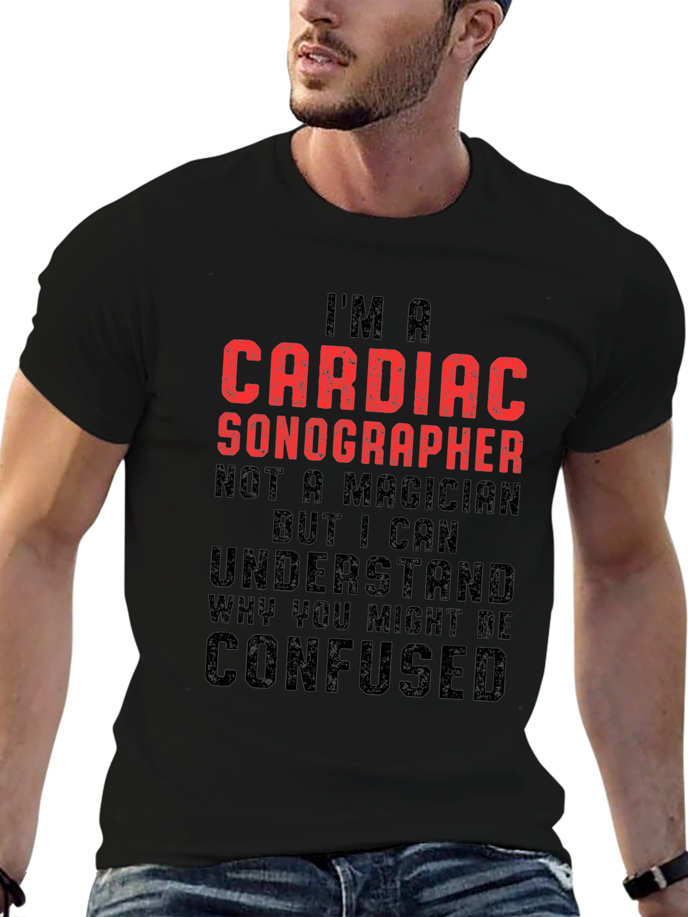 Cardiac Sonographer Graphic Tee - Heart Health