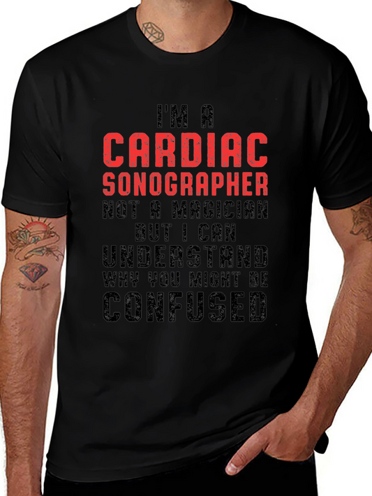 Cardiac Sonographer Graphic Tee - Heart Health