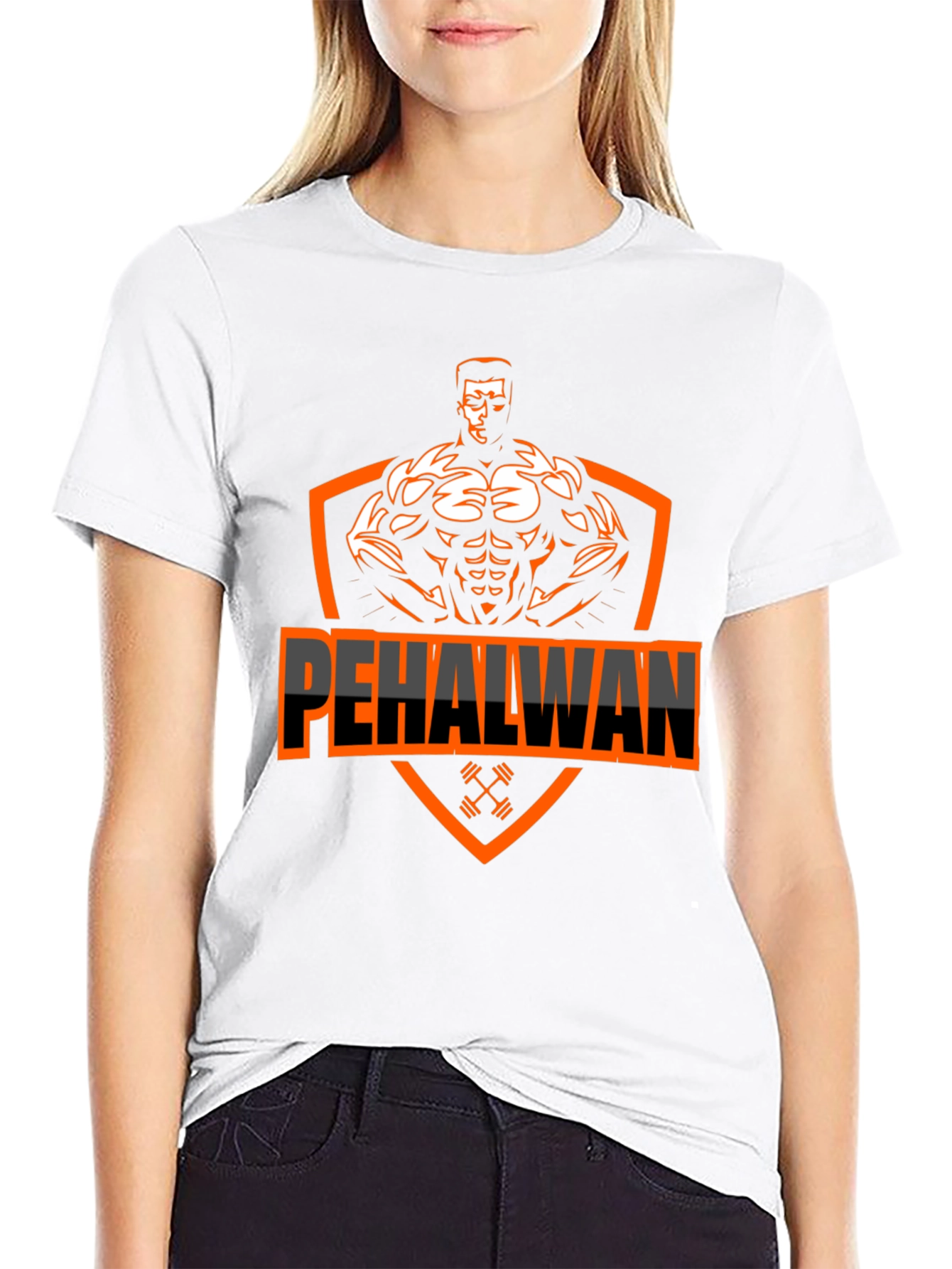 Mens Black Pehalwan Graphic T-Shirt