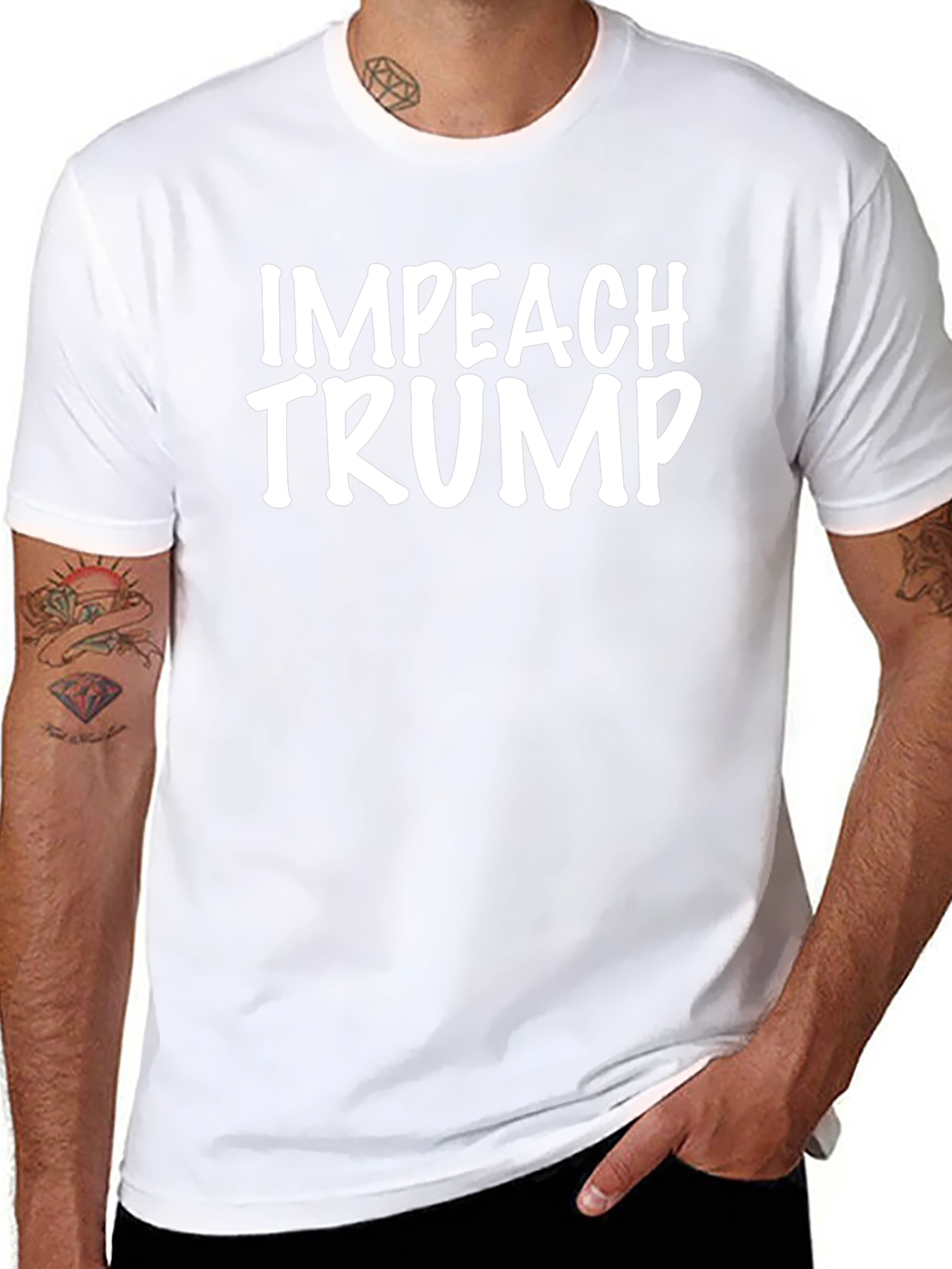 Impeach Trump Graphic Tee - Political Statement T-Shirt