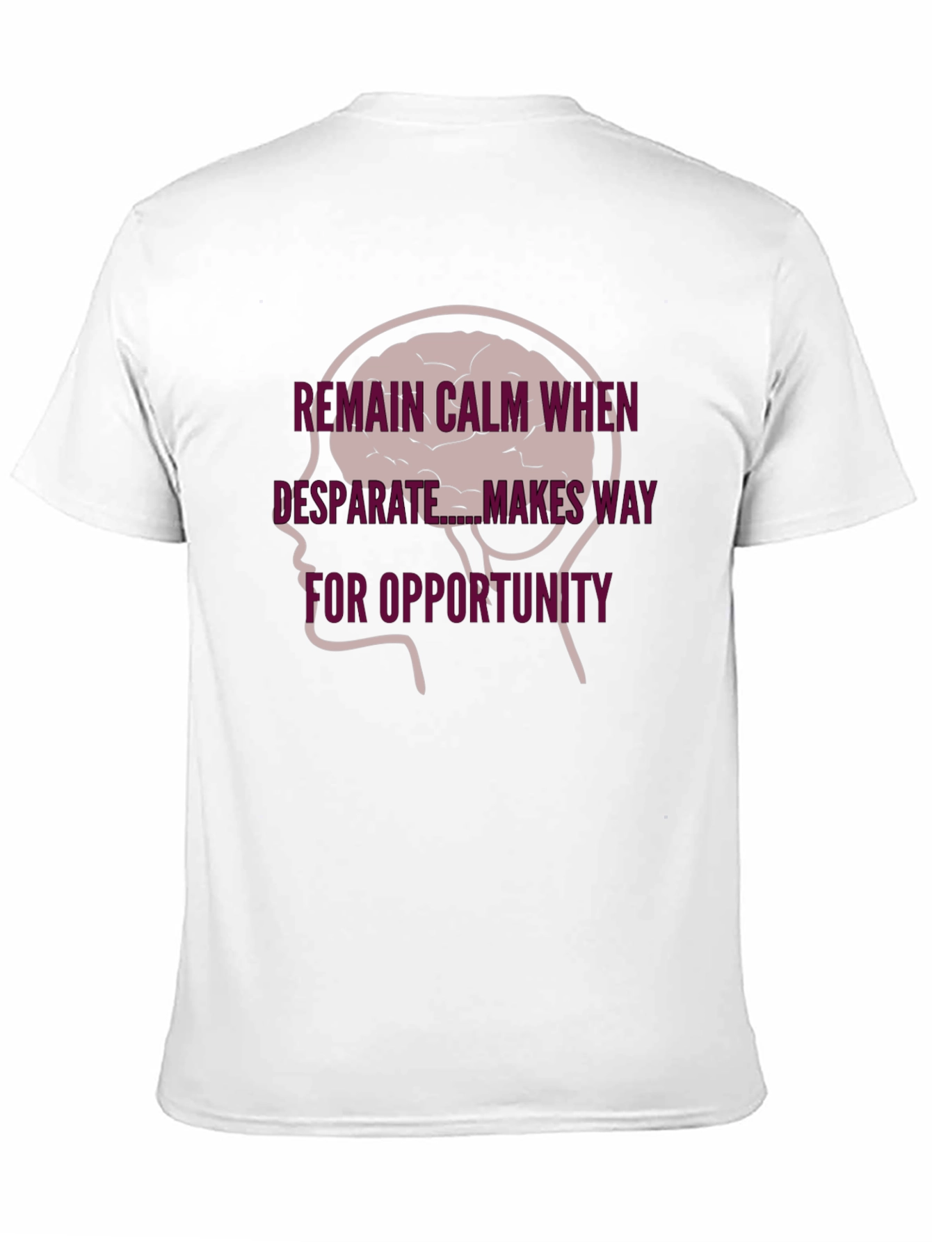 Remain Calm Brain Tee - Mens Black Graphic T-Shirt