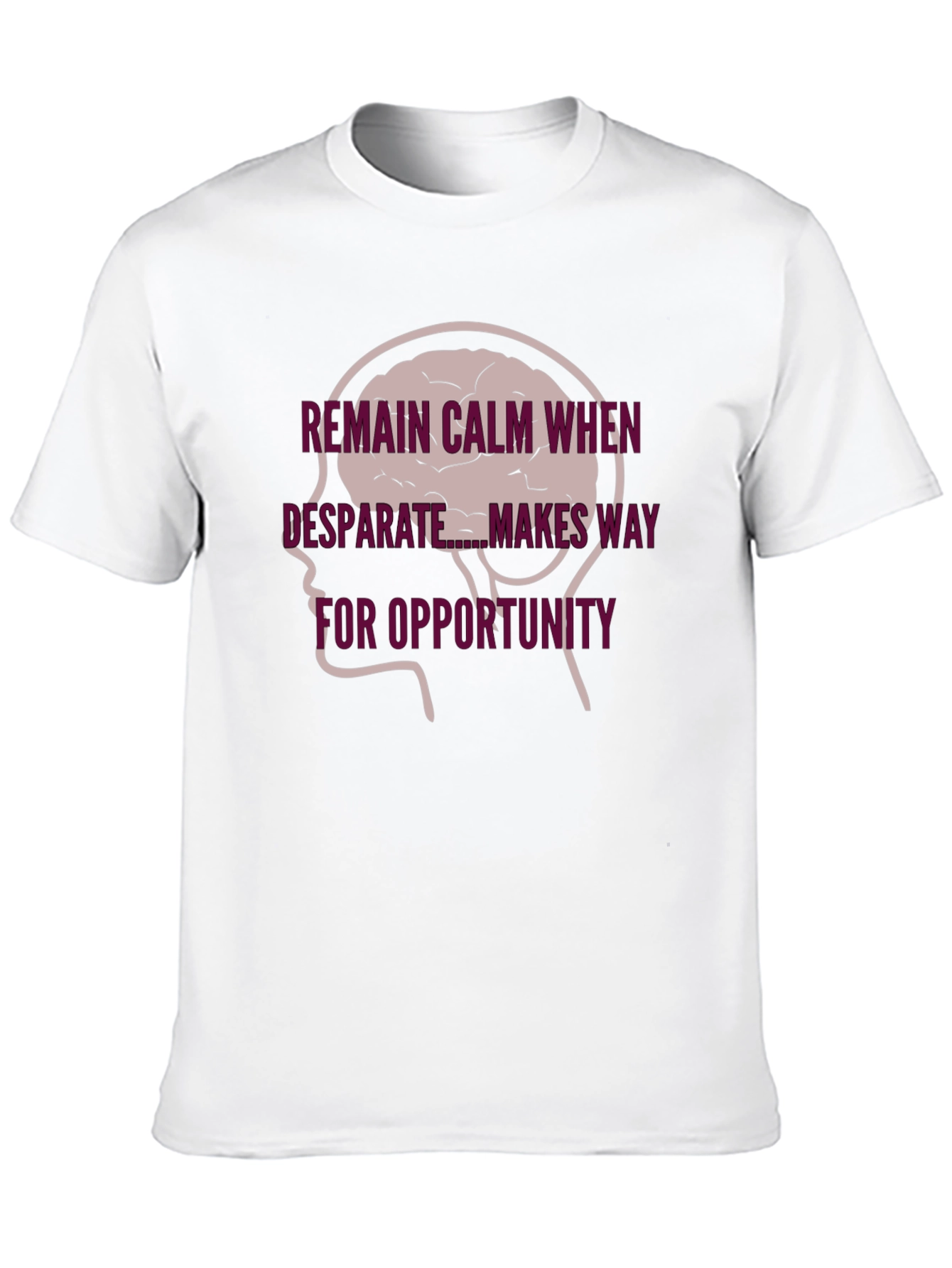 Remain Calm Brain Tee - Mens Black Graphic T-Shirt