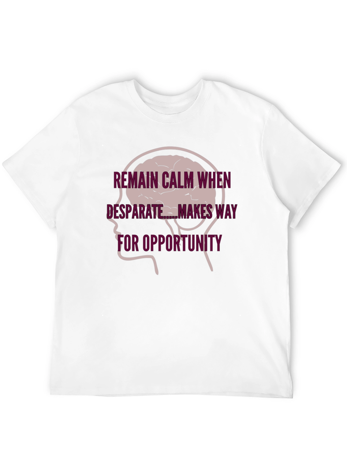 Remain Calm Brain Tee - Mens Black Graphic T-Shirt
