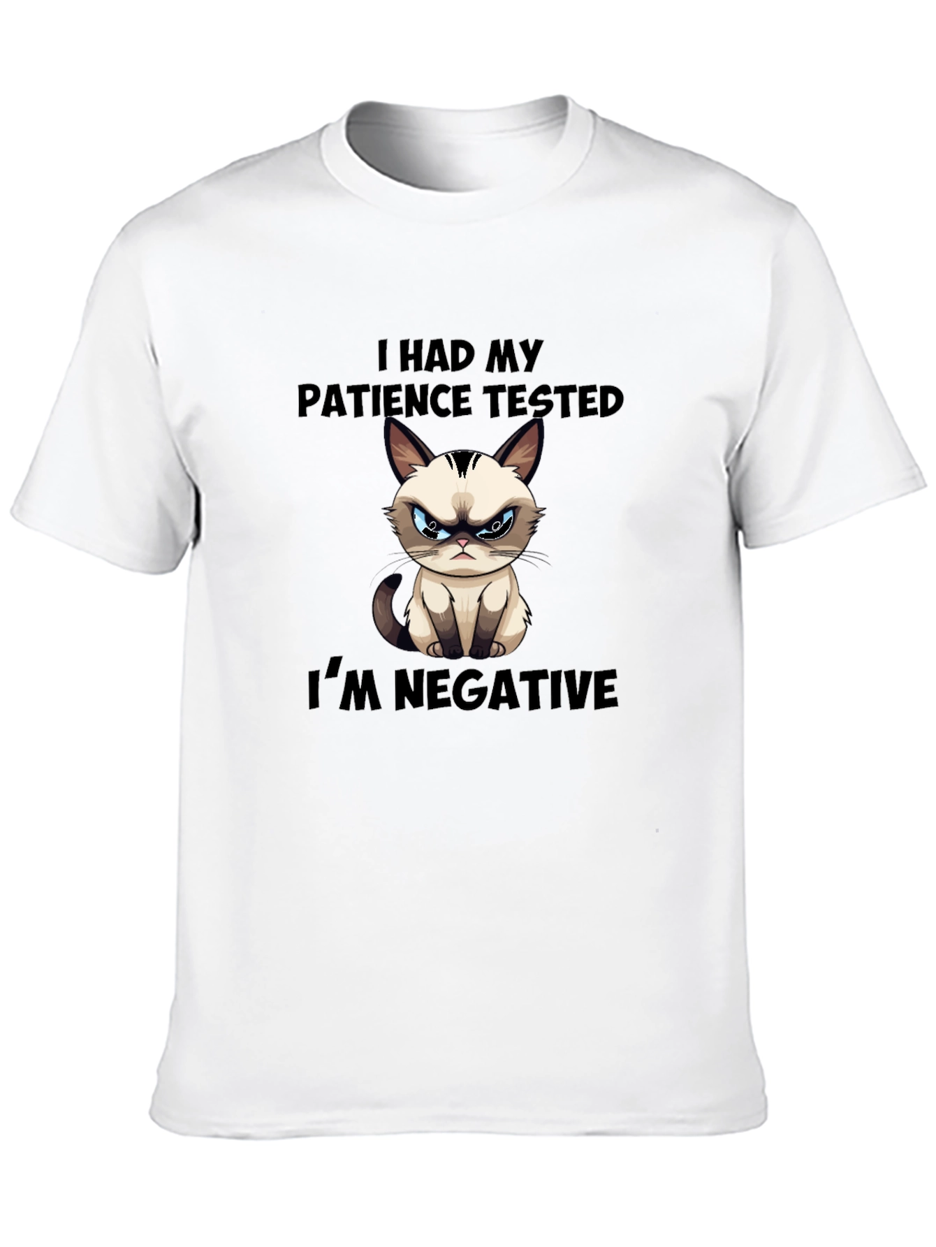 Grumpy Cat Patience Tested Funny T-Shirt