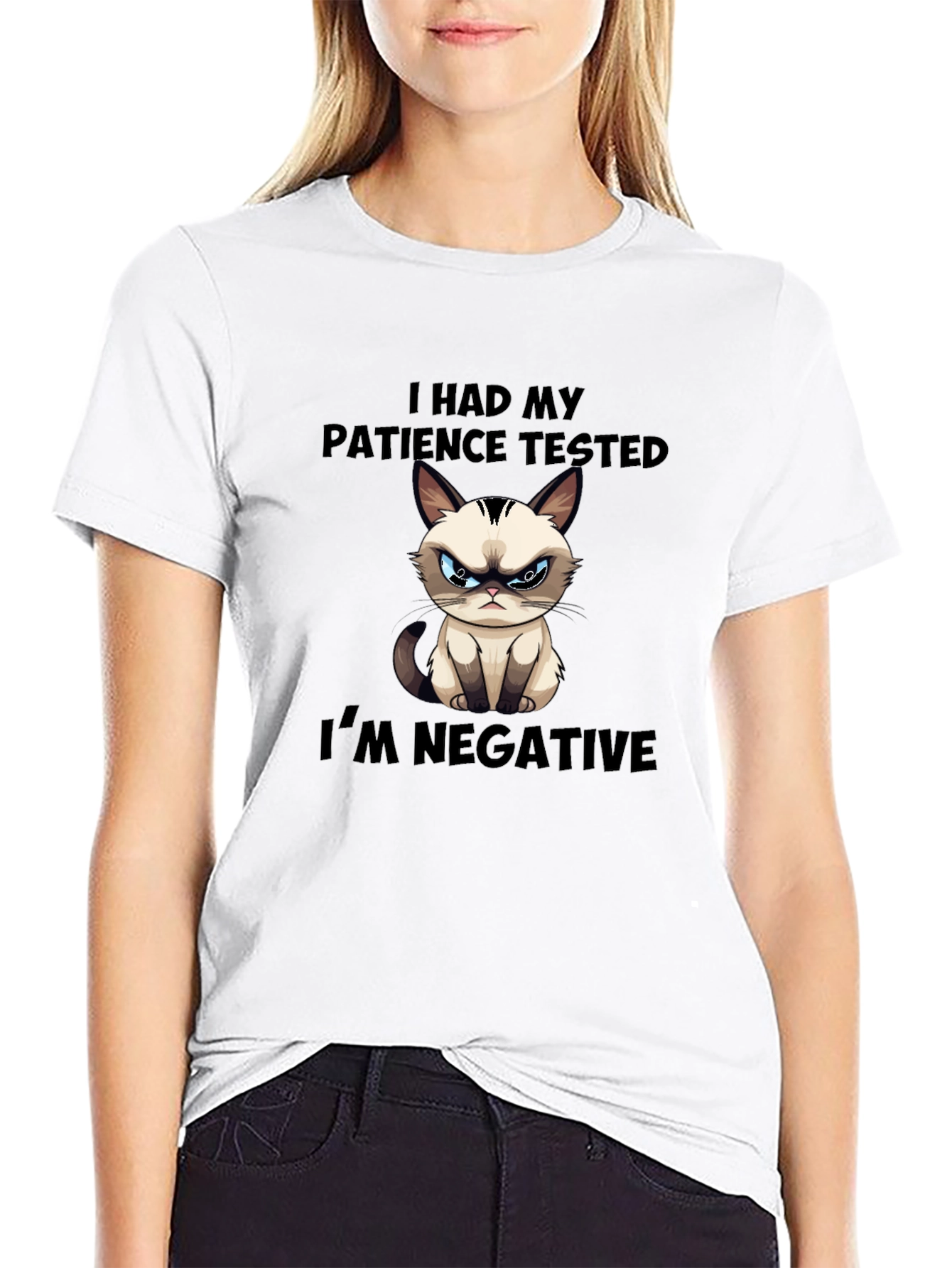 Grumpy Cat Patience Tested Funny T-Shirt