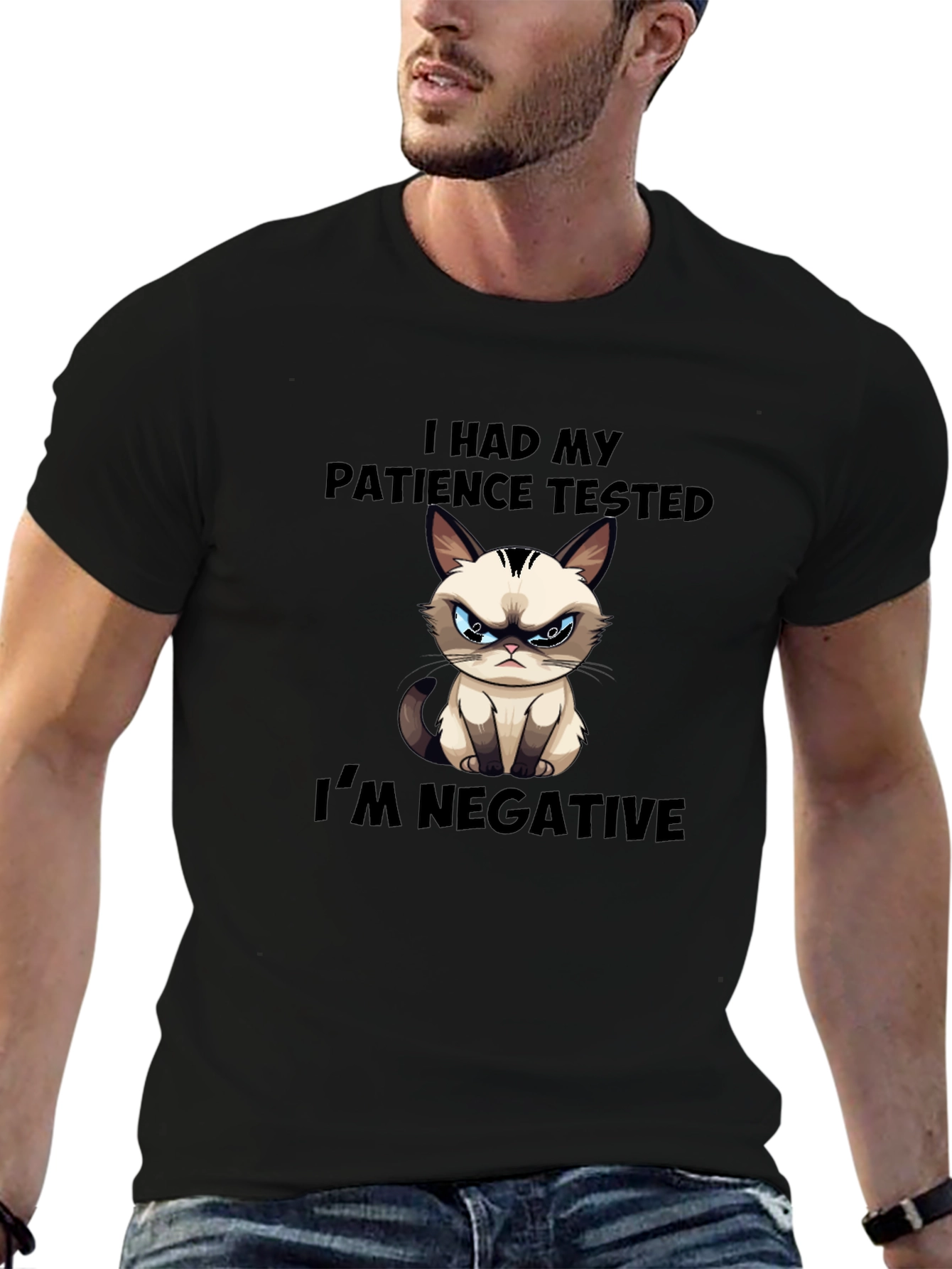 Grumpy Cat Patience Tested Funny T-Shirt