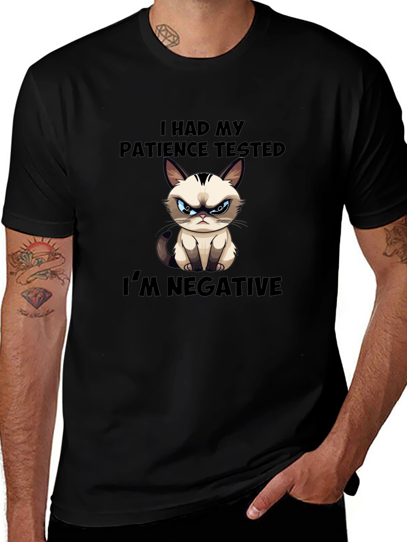 Grumpy Cat Patience Tested Funny T-Shirt