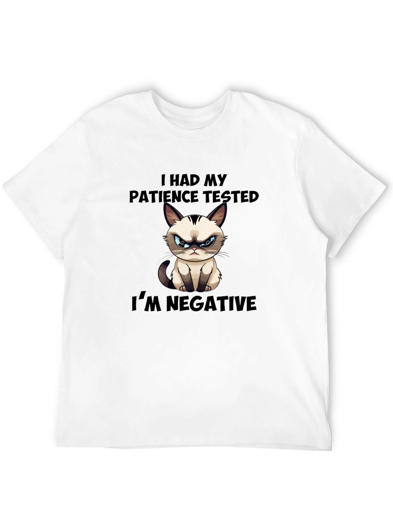 Grumpy Cat Patience Tested Funny T-Shirt
