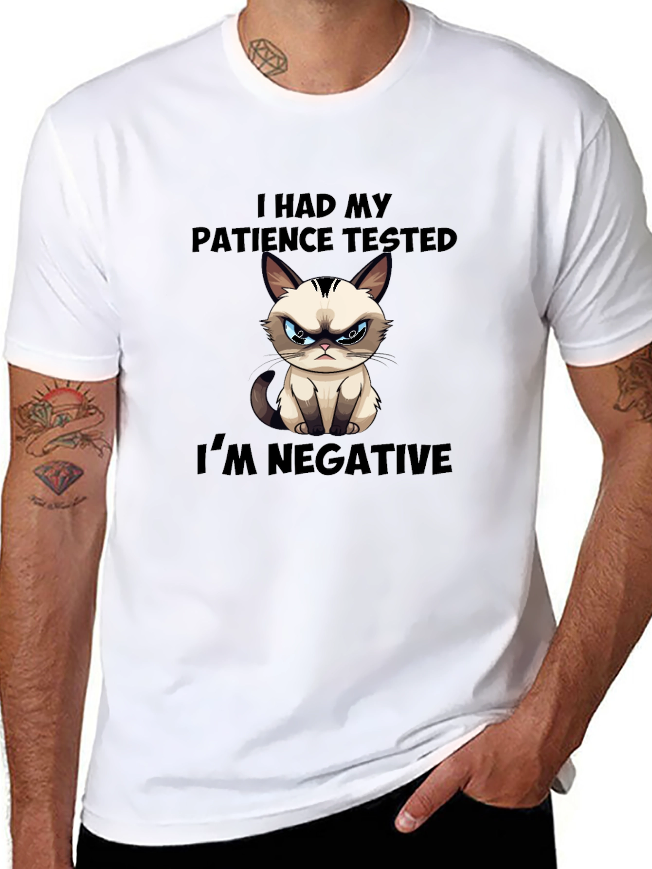 Grumpy Cat Patience Tested Funny T-Shirt