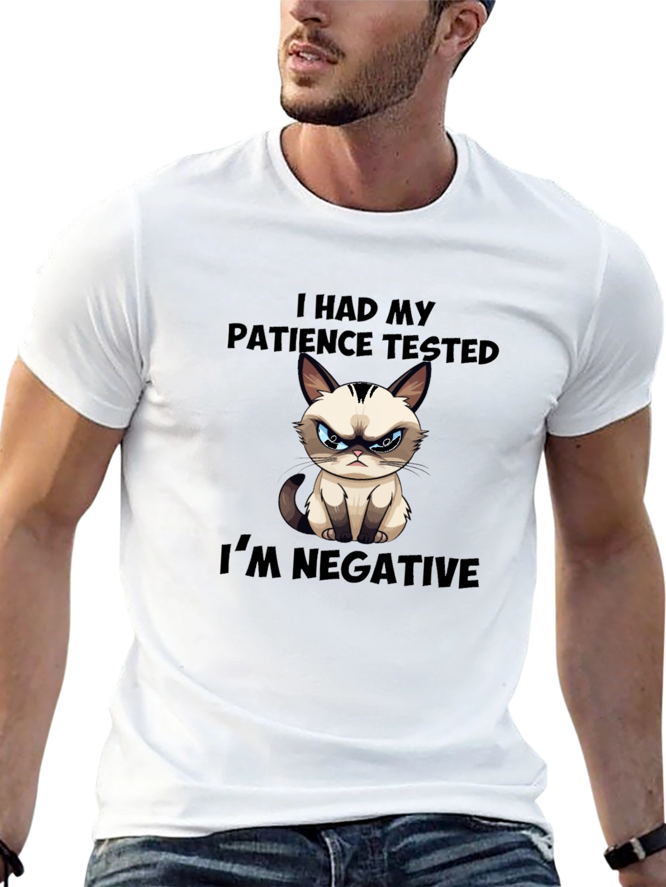 Grumpy Cat Patience Tested Funny T-Shirt