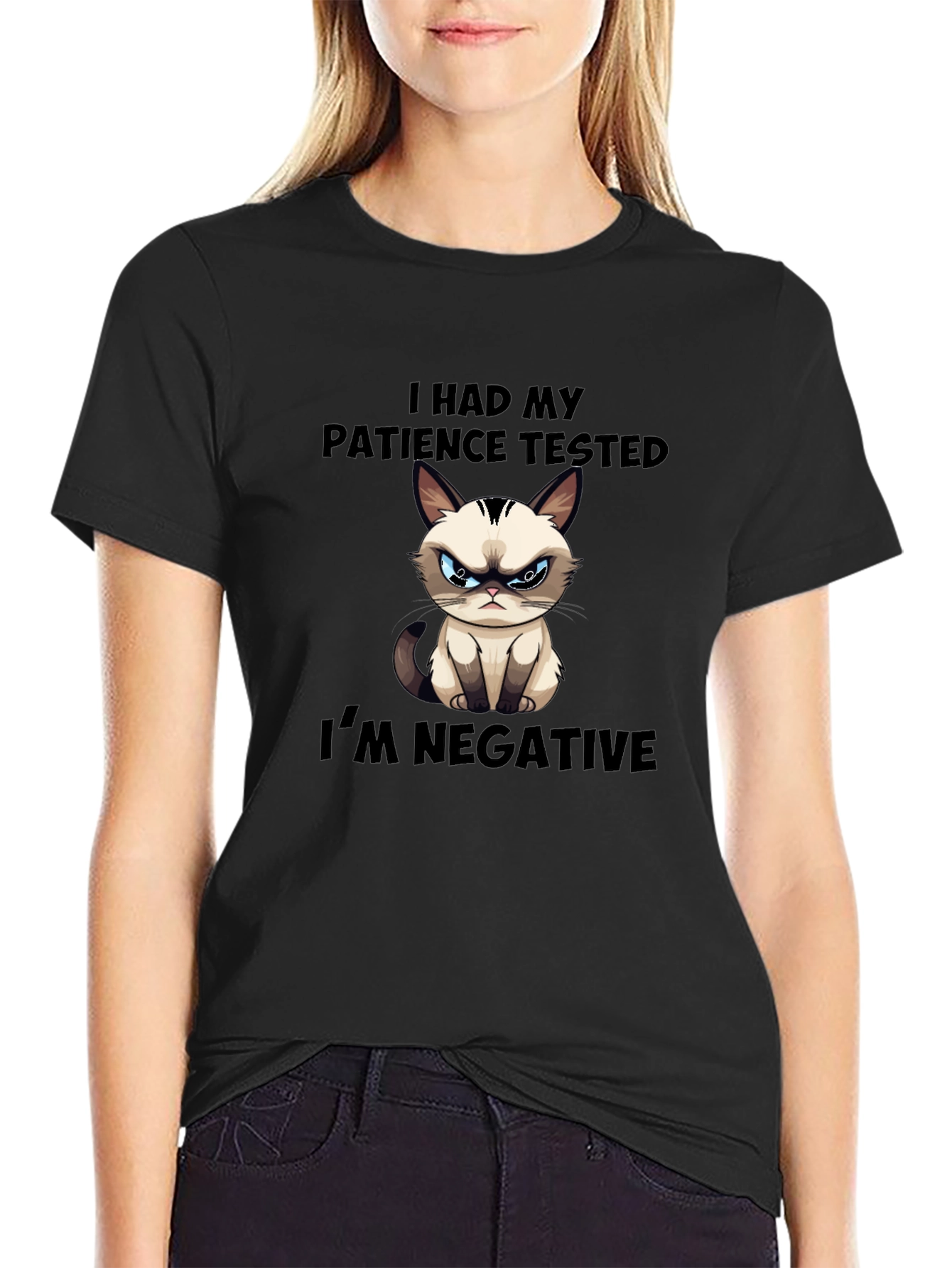 Grumpy Cat Patience Tested Funny T-Shirt
