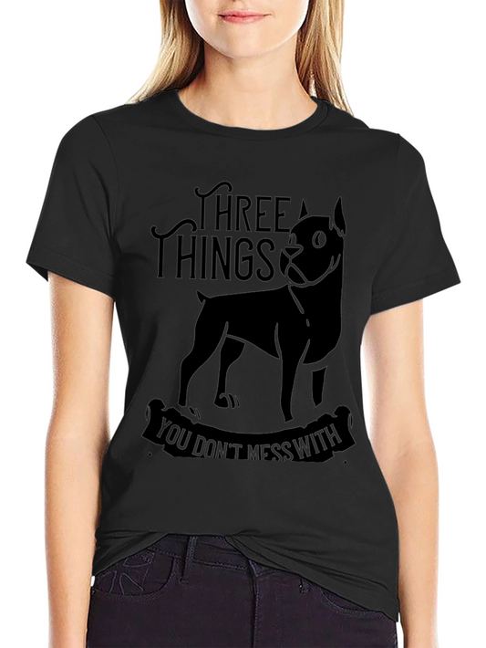 Three Things Dog Graphic Tee - Black