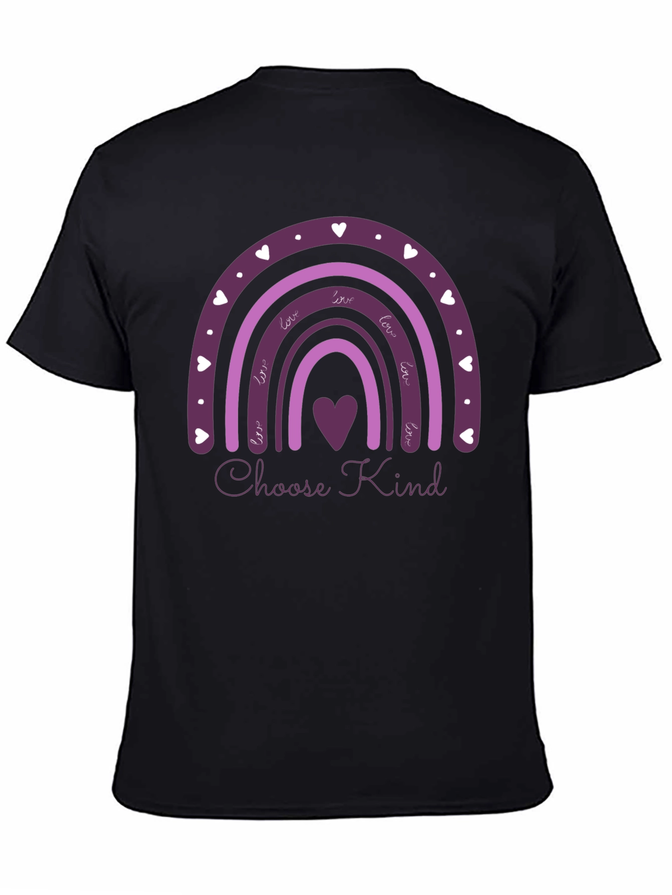 Choose Kind Rainbow Heart Graphic Tee