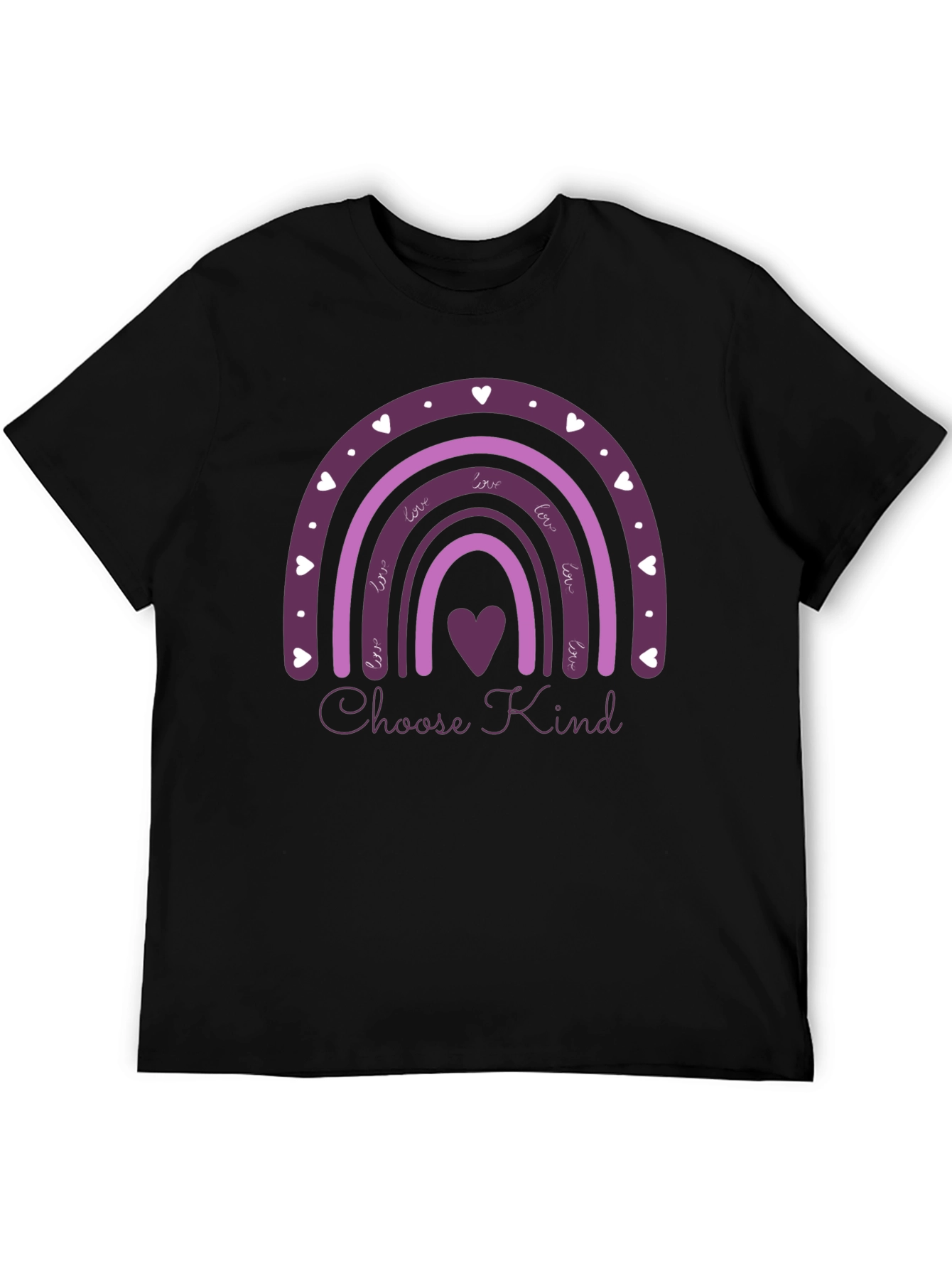 Choose Kind Rainbow Heart Graphic Tee
