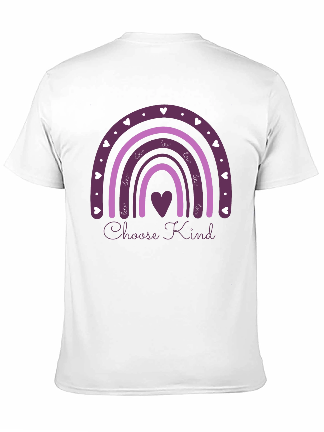 Choose Kind Rainbow Heart Graphic Tee