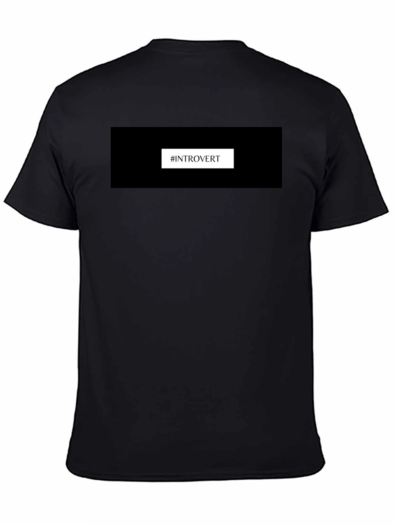 Introvert T-Shirt - Black Comfortable Fit