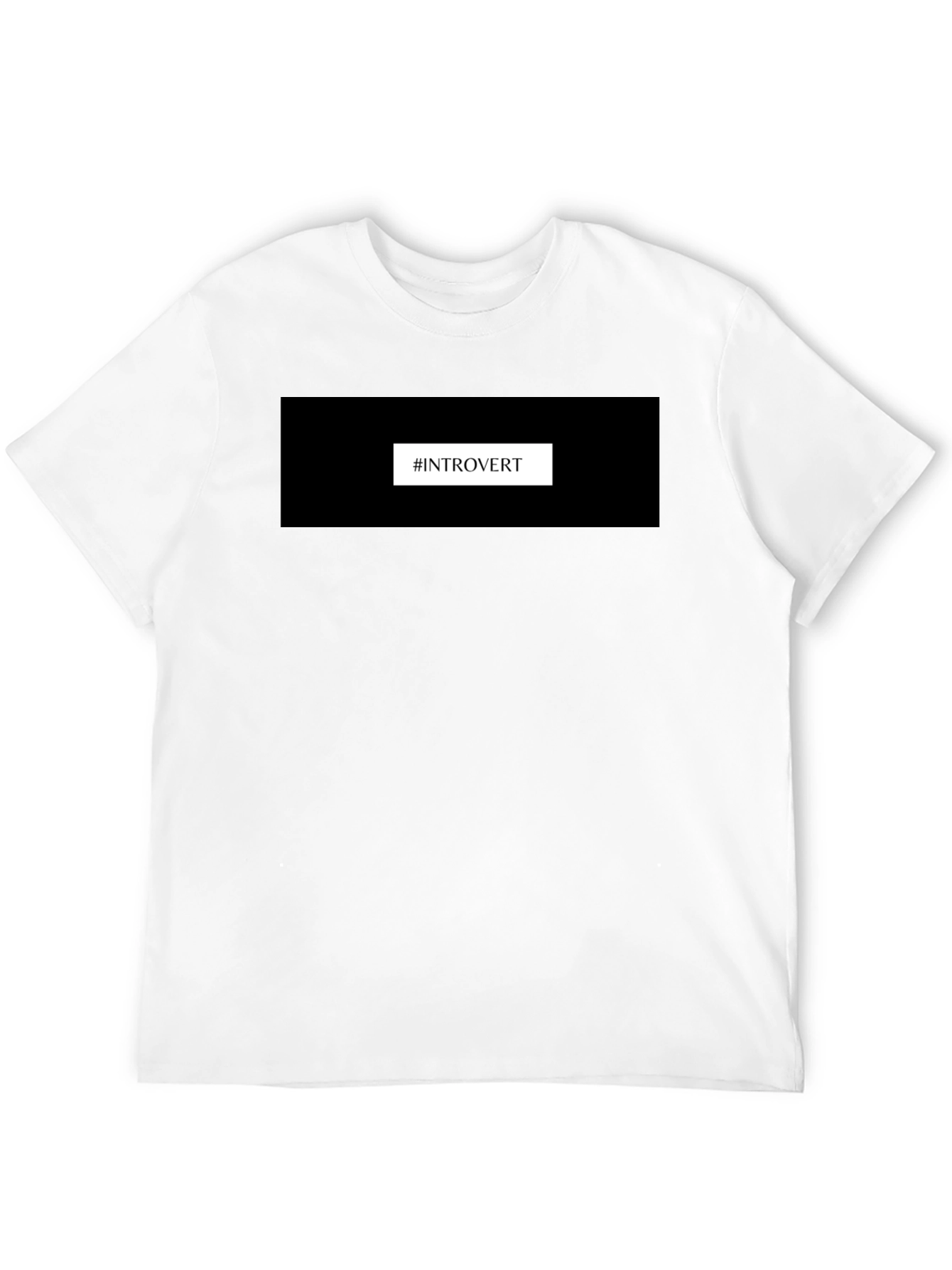 Introvert T-Shirt - Black Comfortable Fit