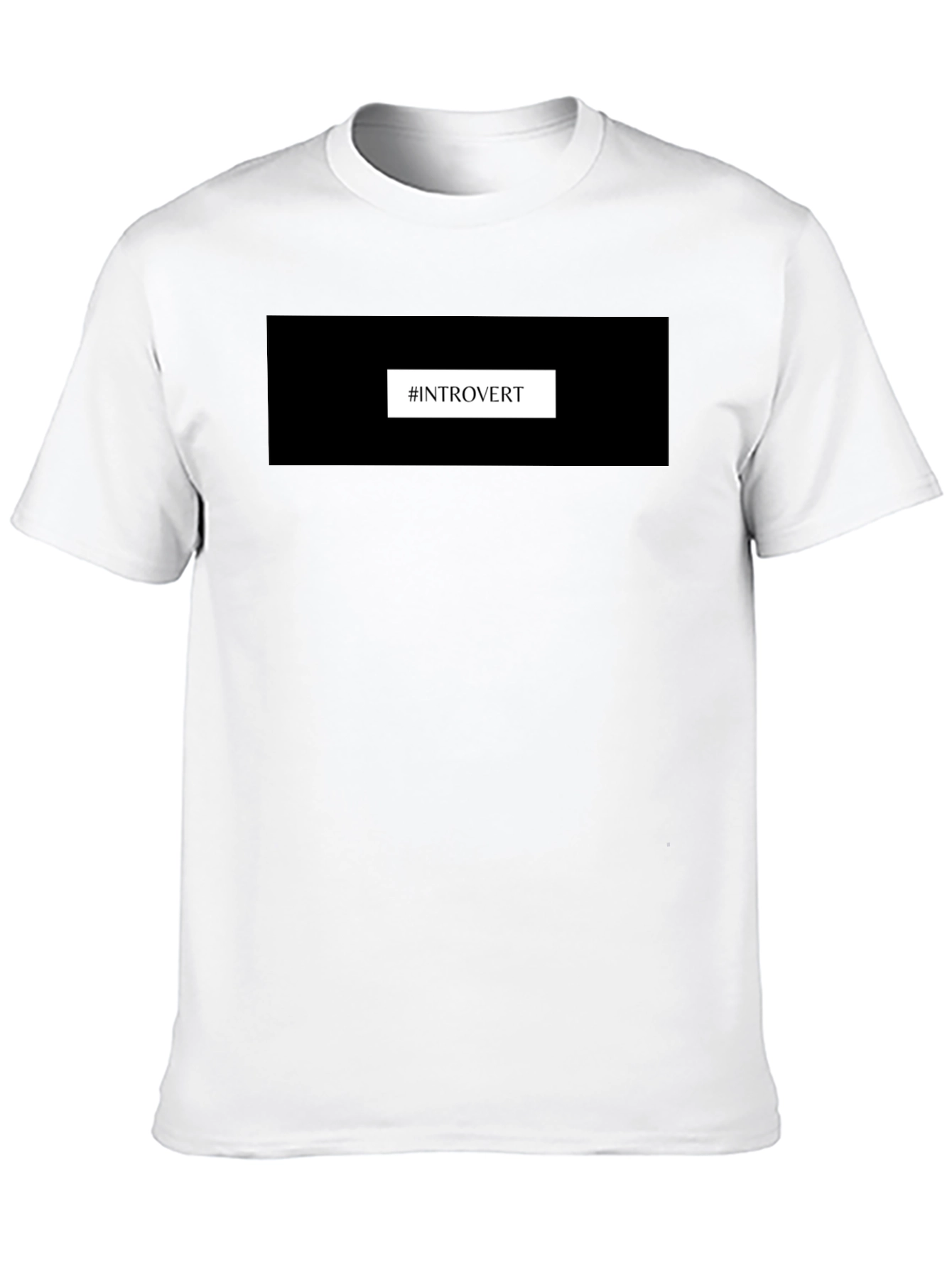 Introvert T-Shirt - Black Comfortable Fit