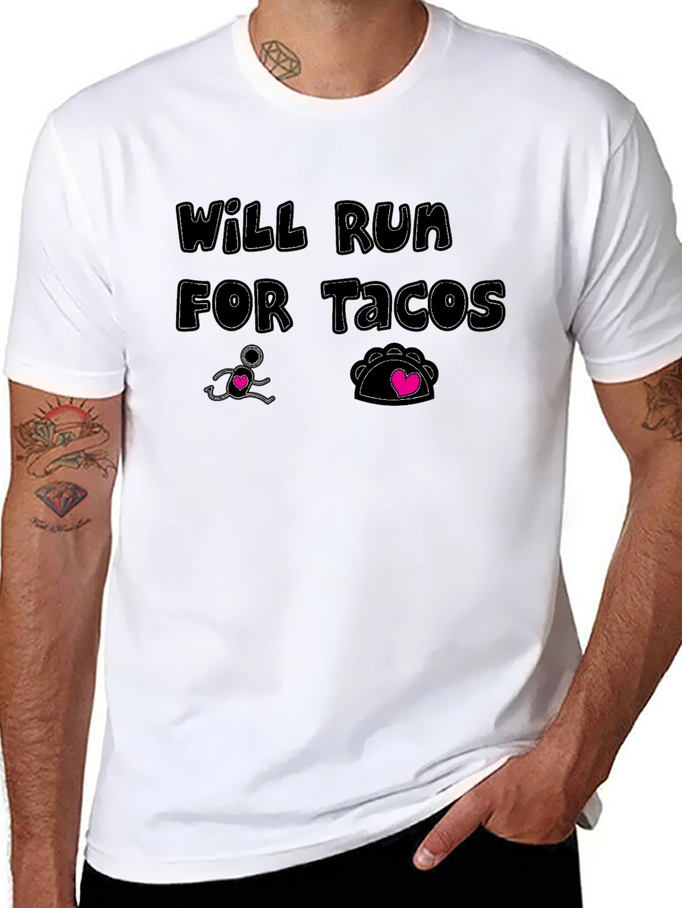 Will Run for Tacos Graphic T-Shirt