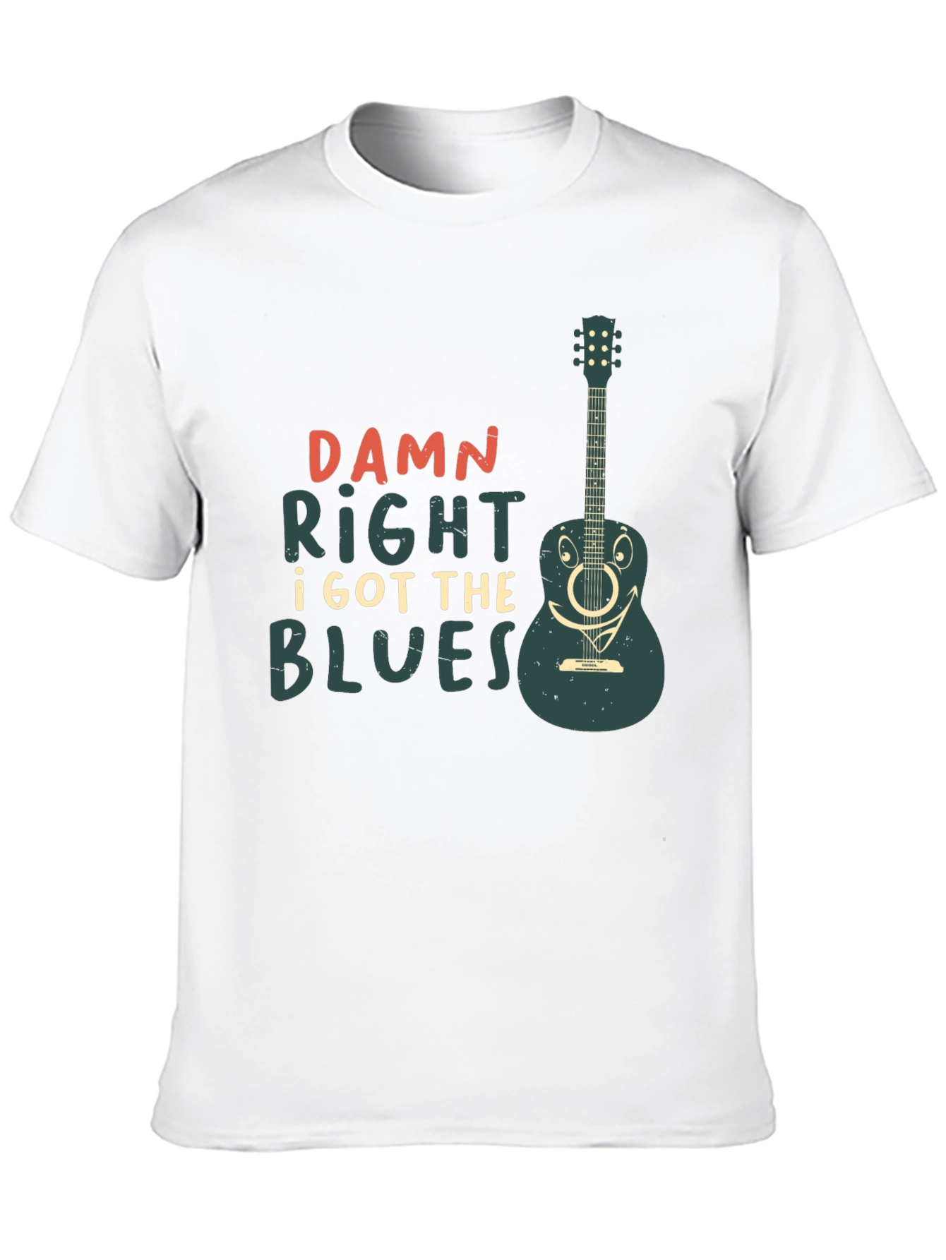 Damn Right I Got The Blues Guitar T-Shirt
