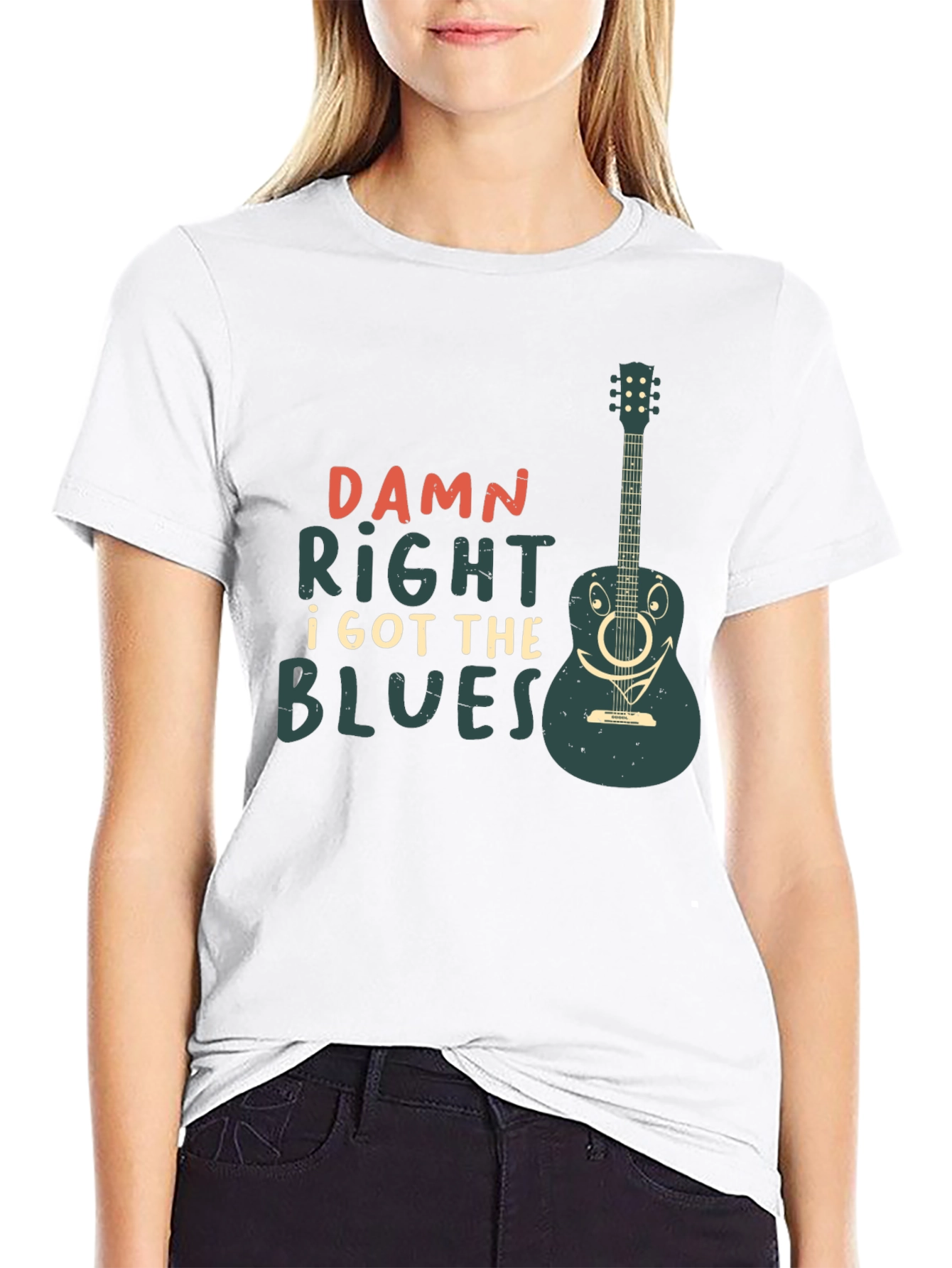 Damn Right I Got The Blues Guitar T-Shirt