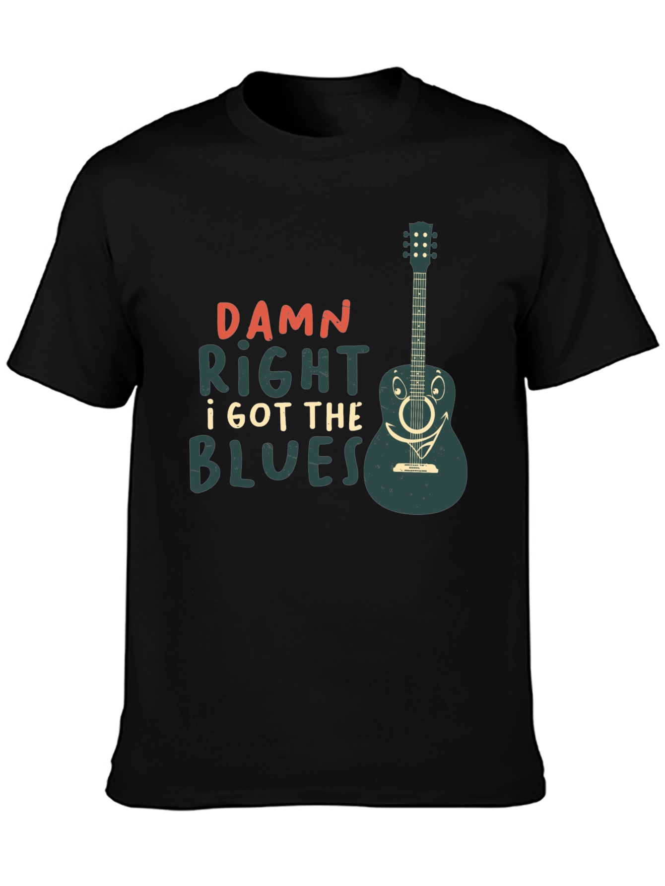 Damn Right I Got The Blues Guitar T-Shirt