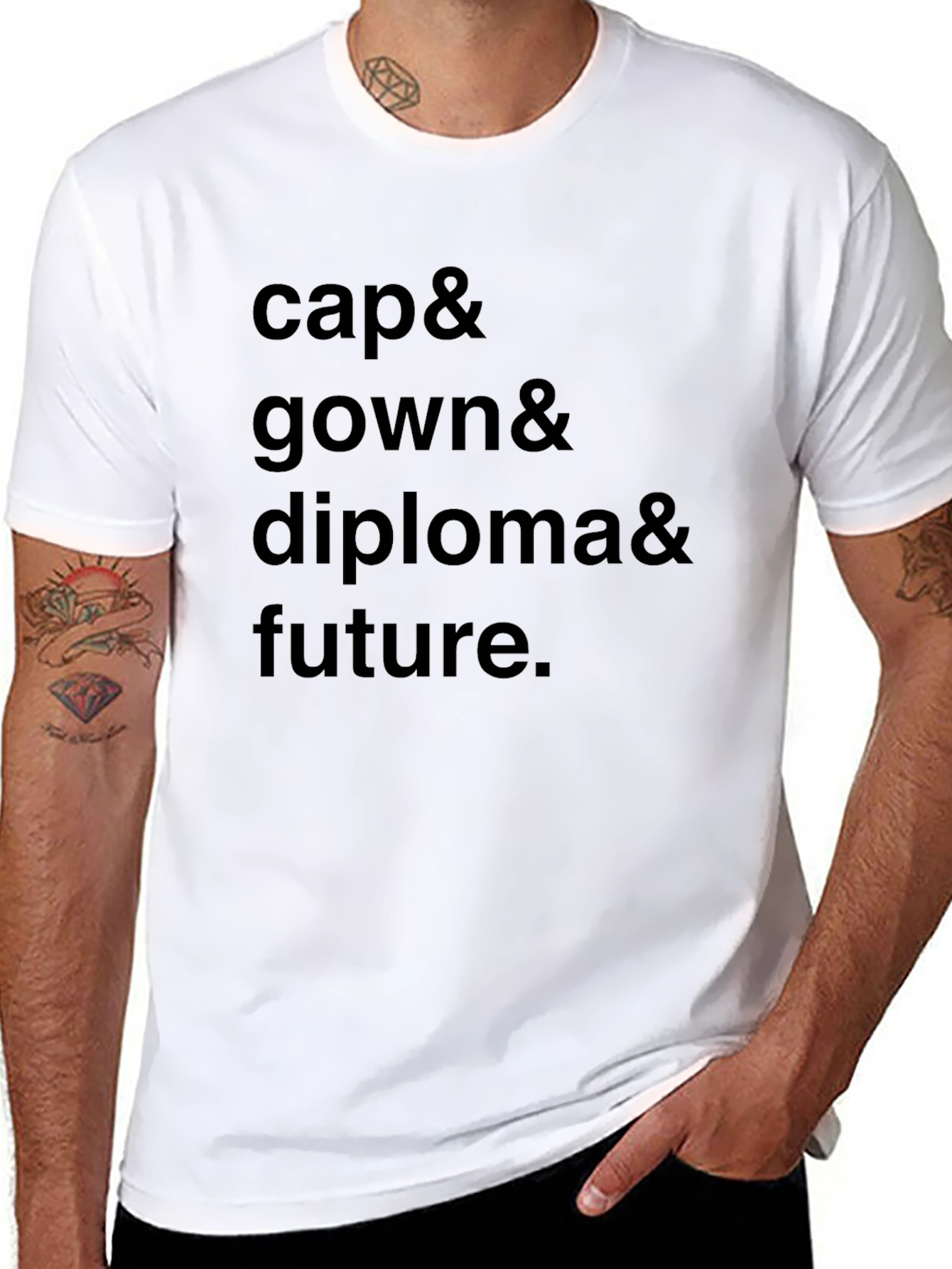 Graduation Cap Gown Diploma Future Black T-Shirt