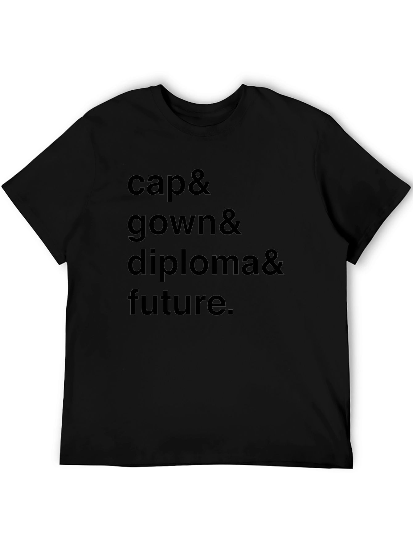 Graduation Cap Gown Diploma Future Black T-Shirt