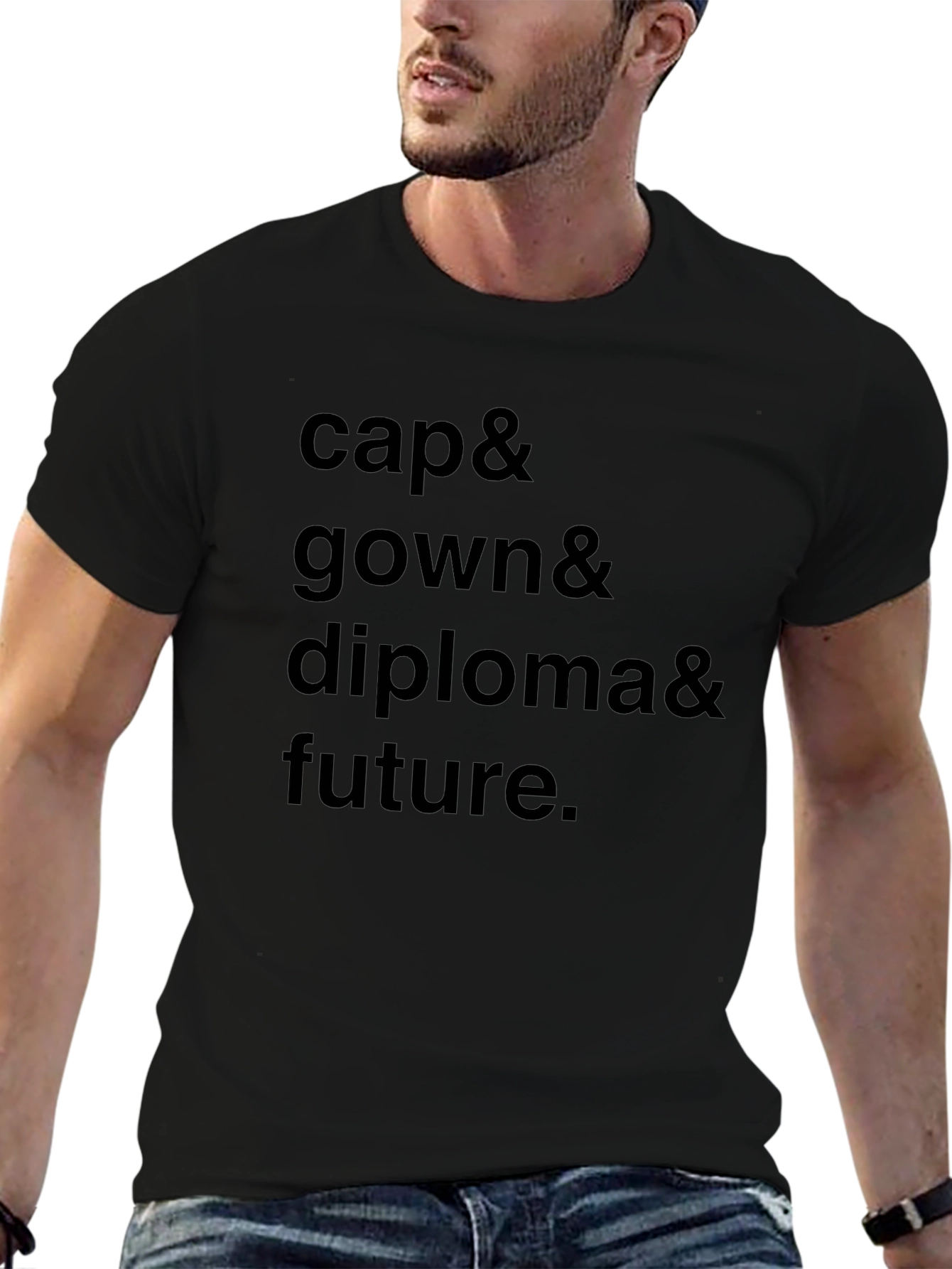 Graduation Cap Gown Diploma Future Black T-Shirt