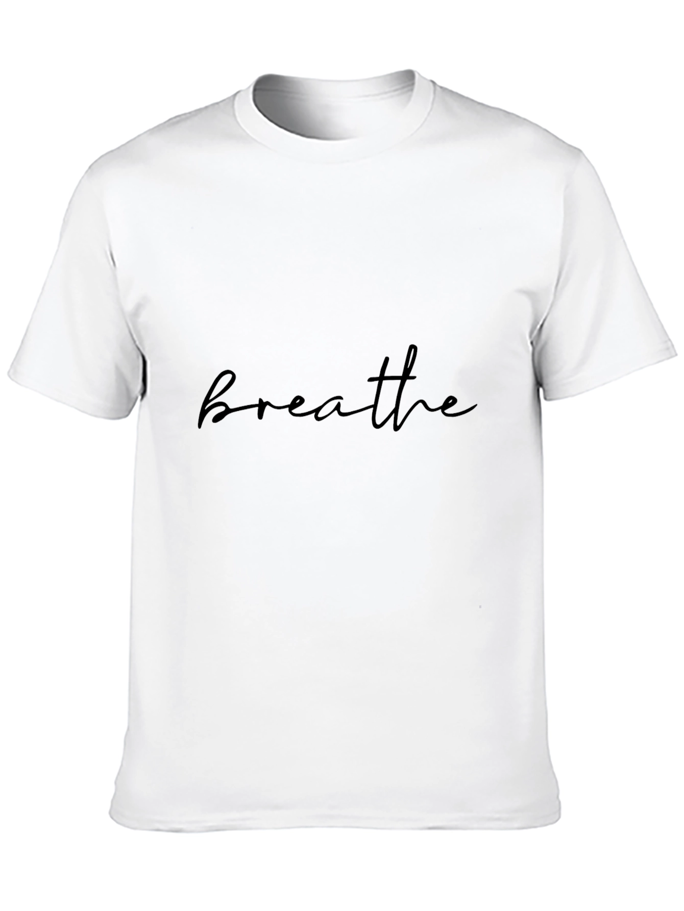 Breathe Black T-Shirt - Mens Casual Tee