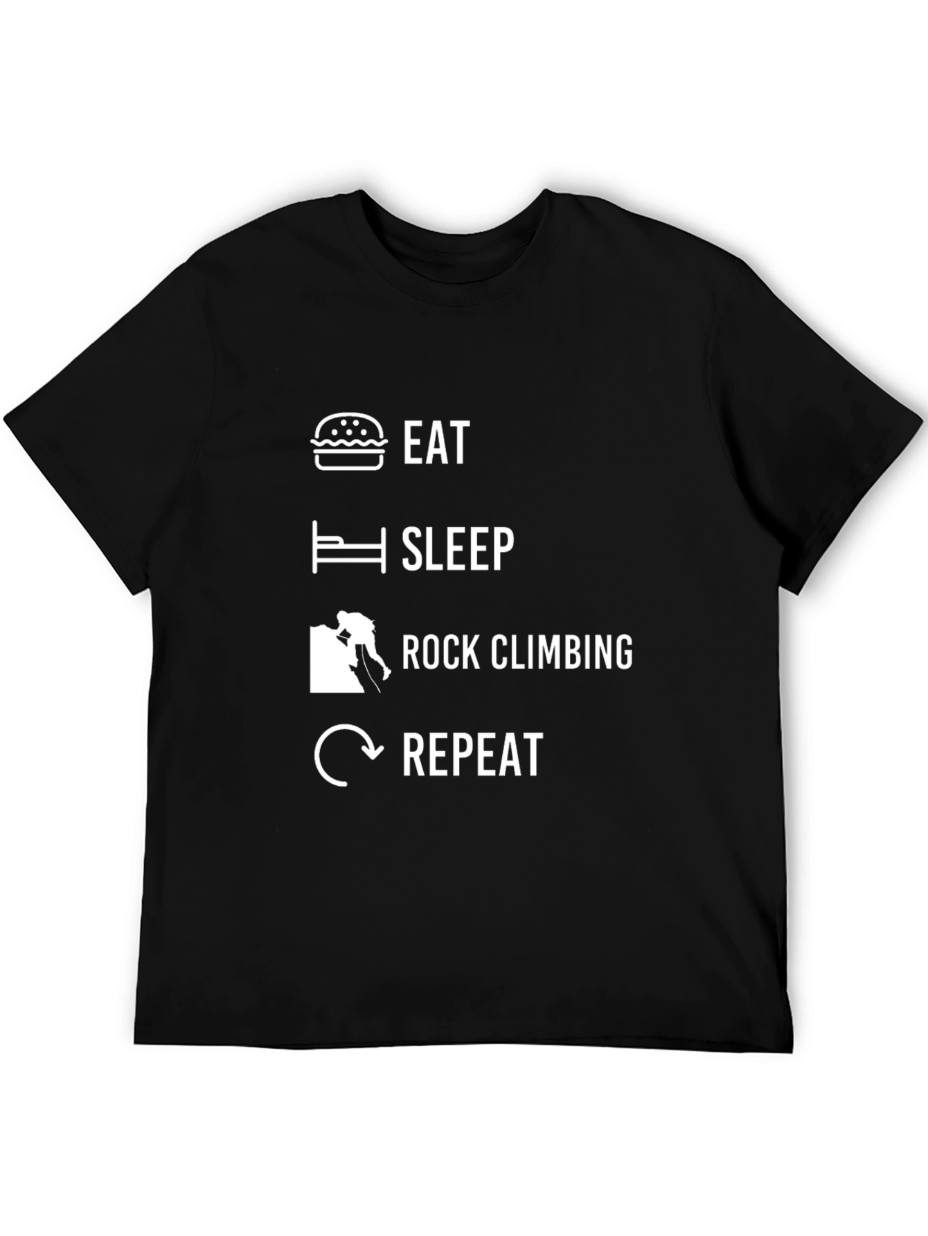 Eat Sleep Rock Climbing Repeat T-Shirt