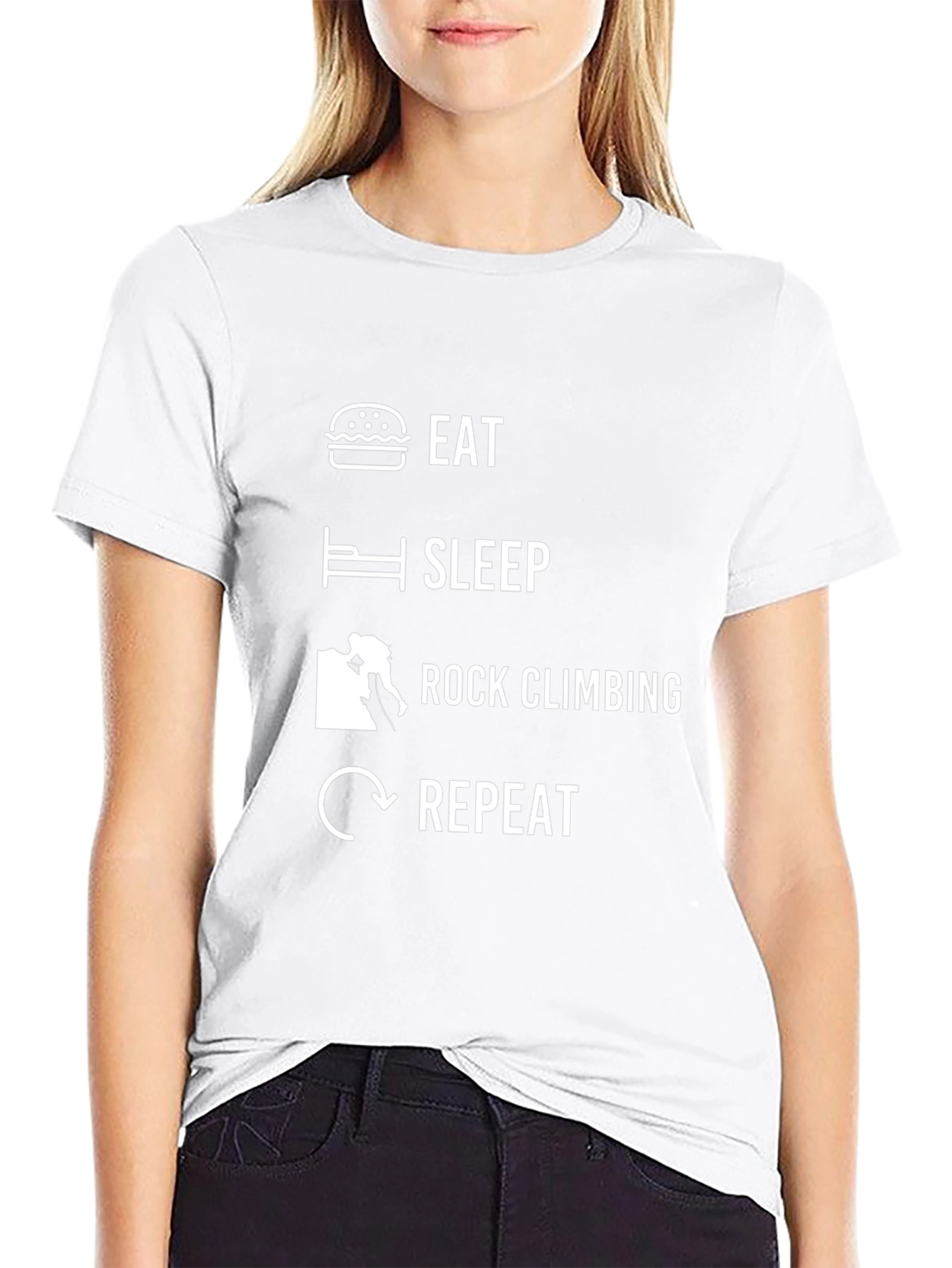 Eat Sleep Rock Climbing Repeat T-Shirt