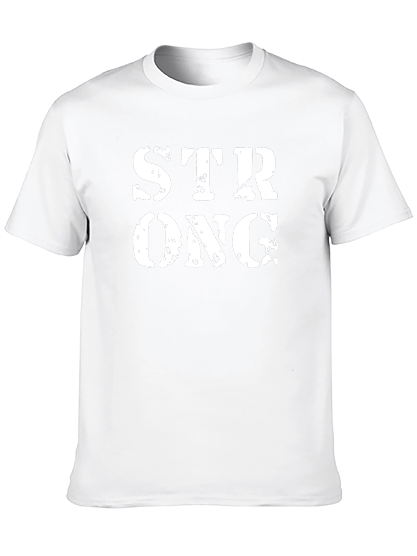 Distressed STRONG Graphic Tee - Black