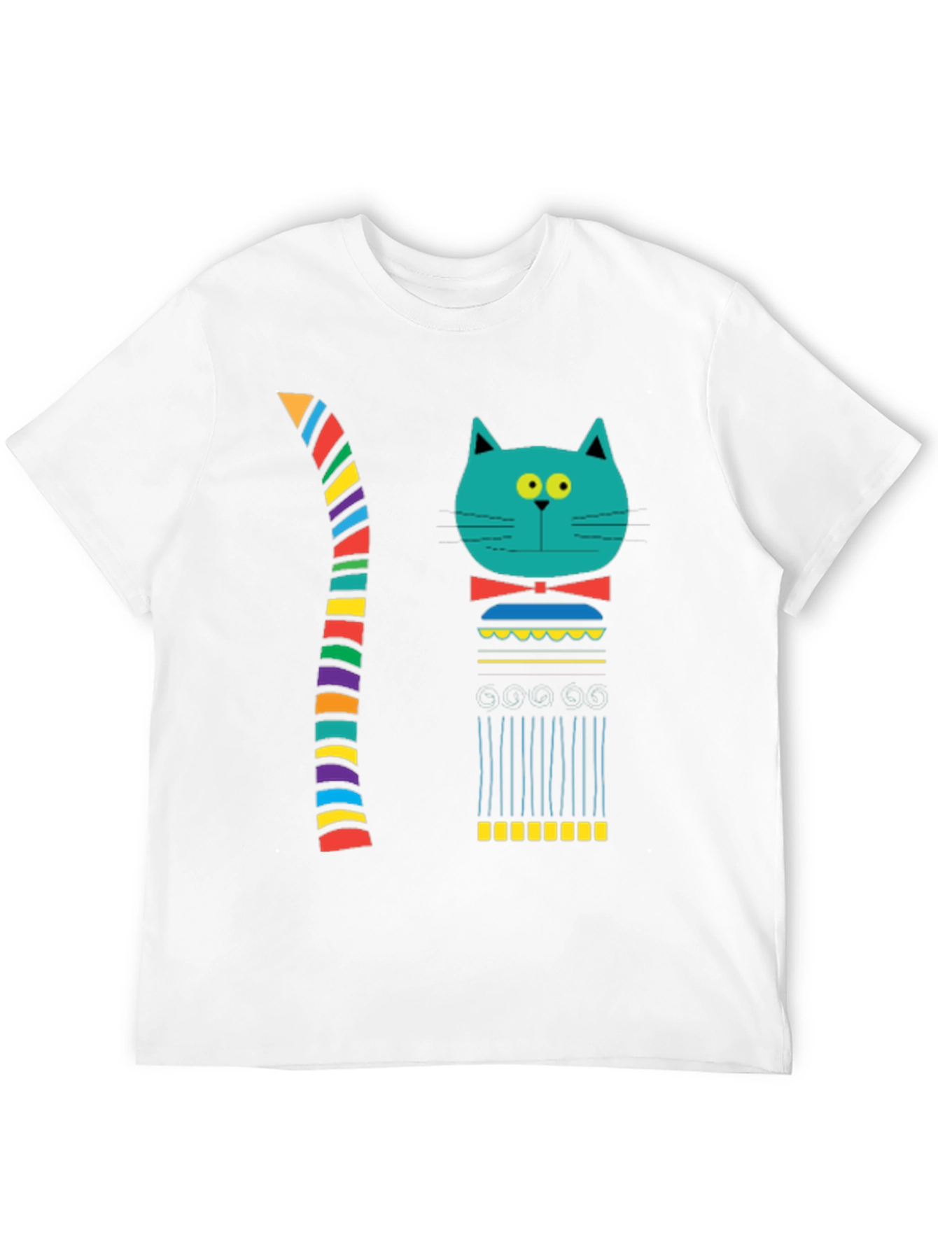 Funky Cat Graphic T-Shirt - Unique Design
