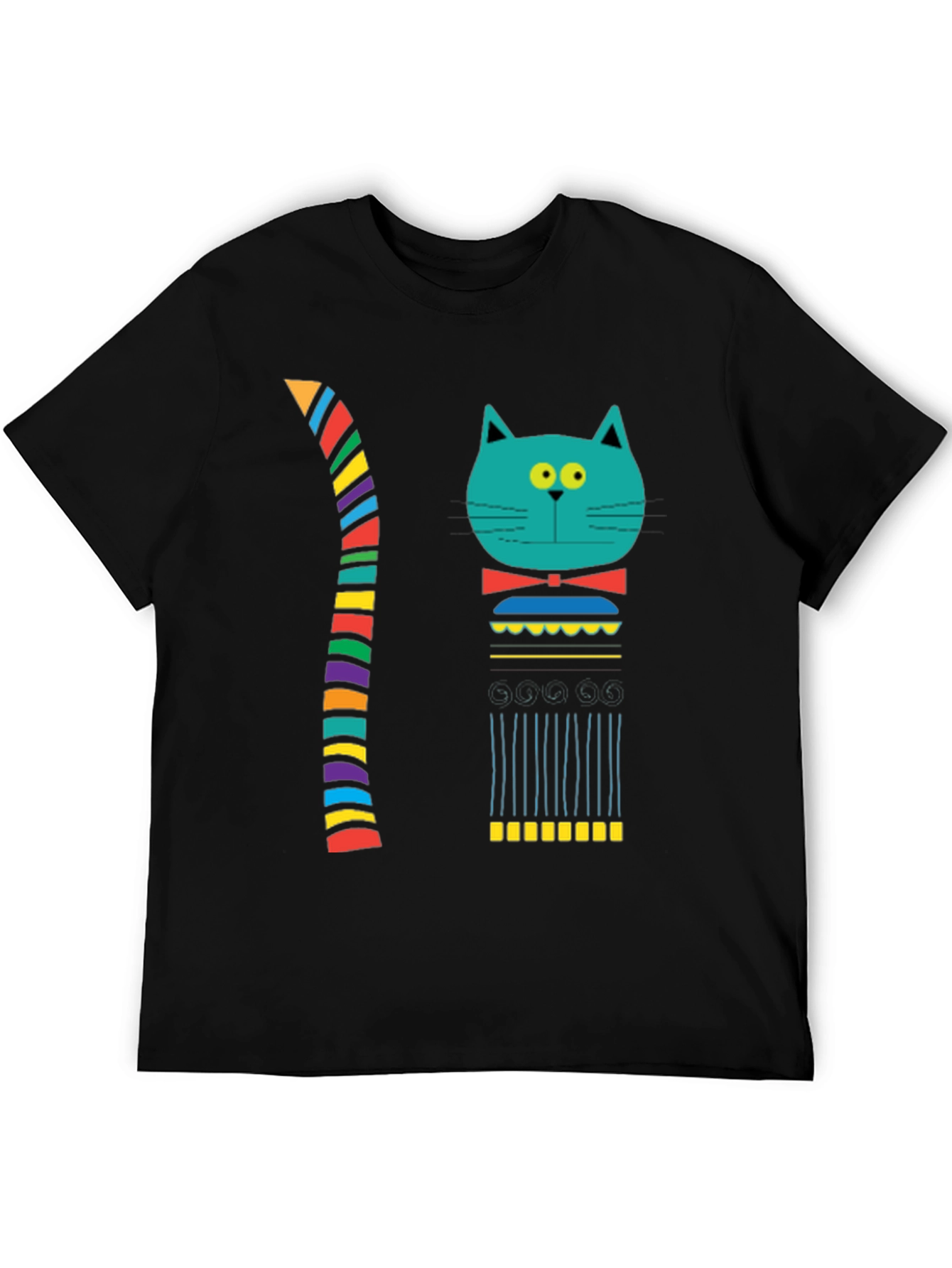 Funky Cat Graphic T-Shirt - Unique Design
