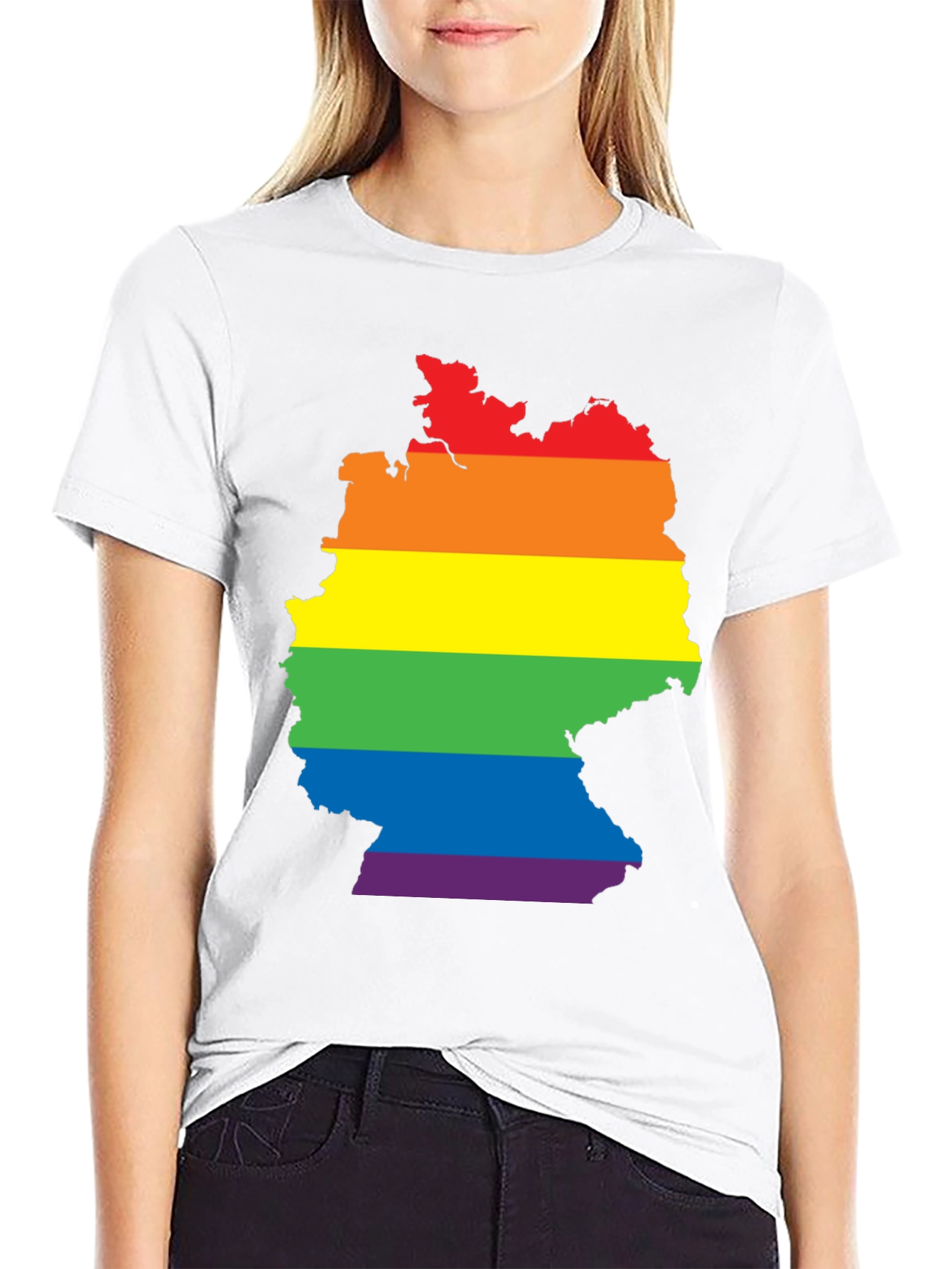 Germany Pride LGBT Map T-Shirt