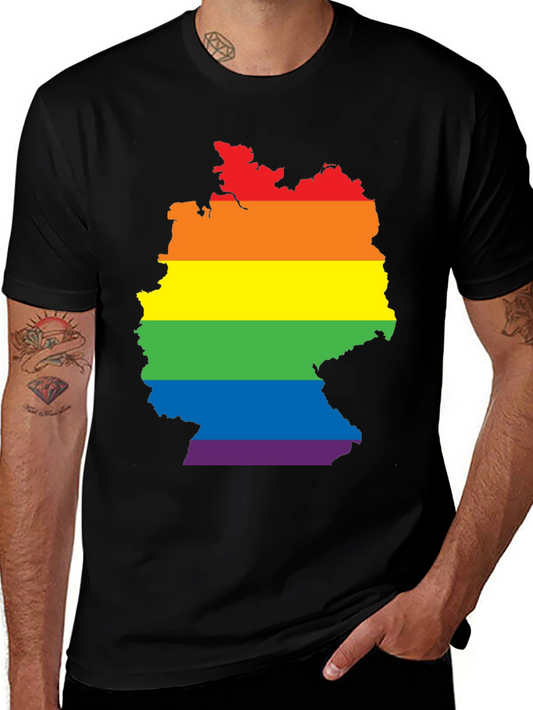 Germany Pride LGBT Map T-Shirt