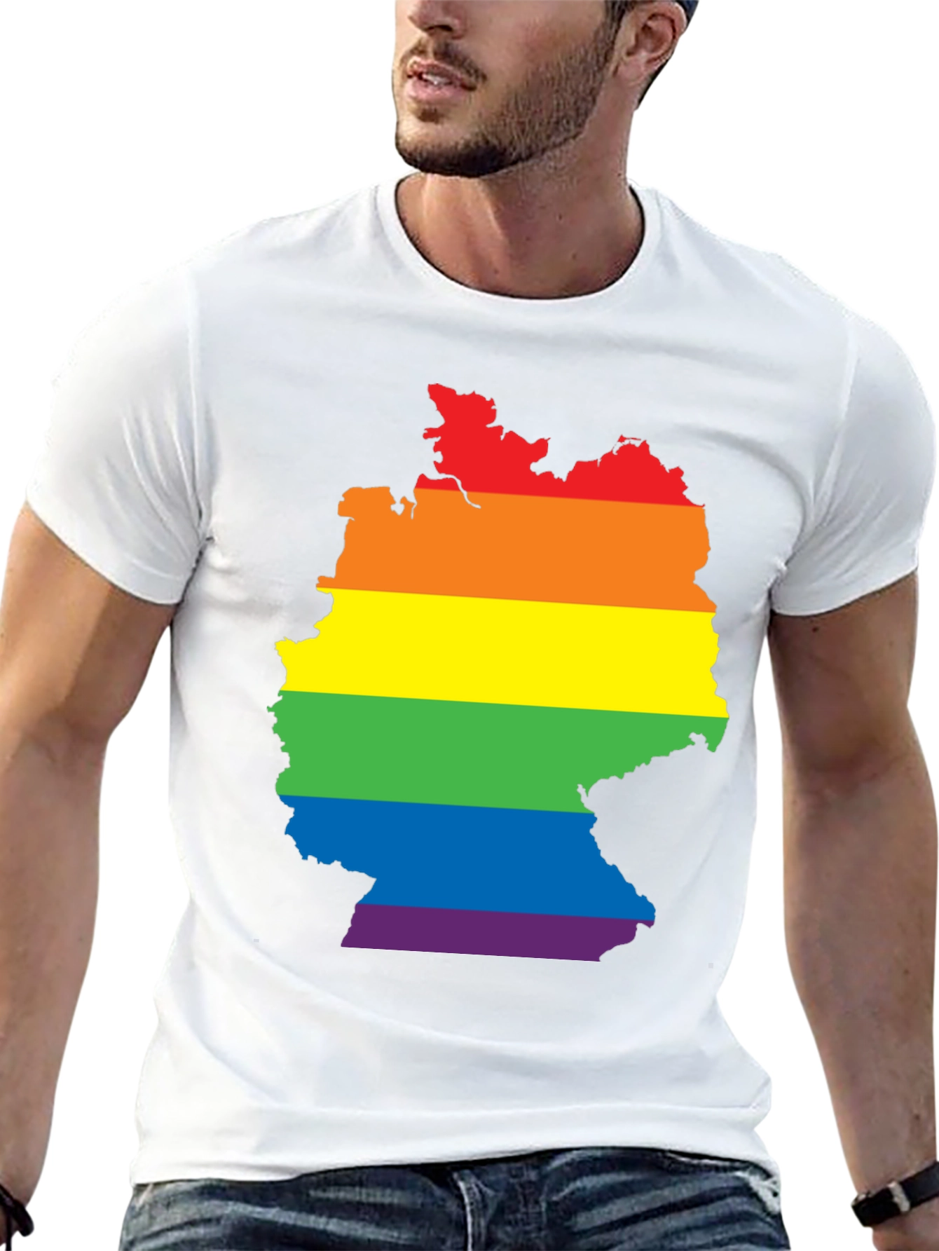 Germany Pride LGBT Map T-Shirt