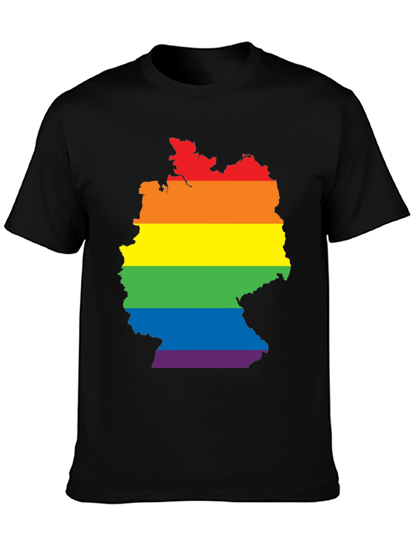 Germany Pride LGBT Map T-Shirt