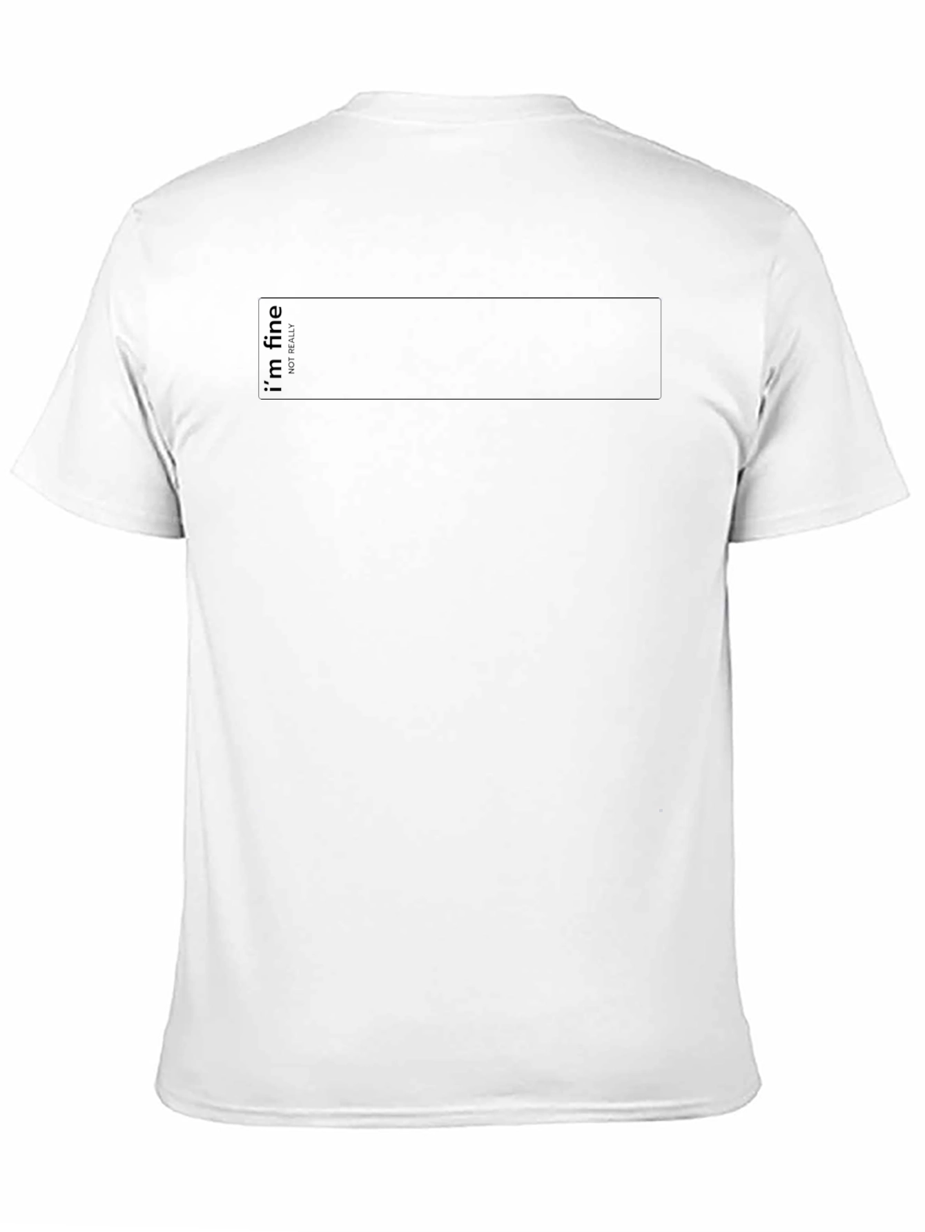 Black Graphic T-Shirt - Im Fine (Not Really)