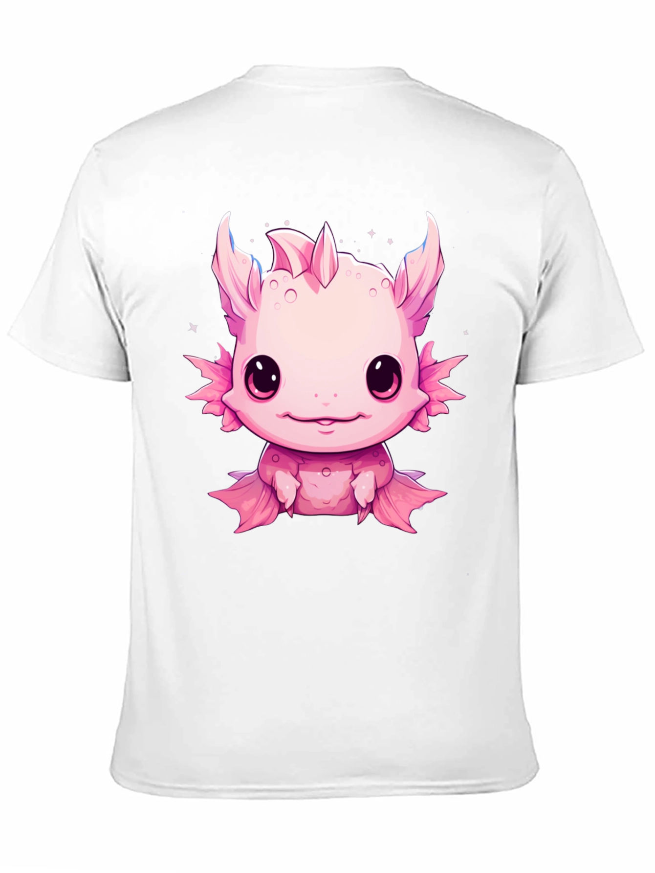 Axolotl Kawaii Graphic Tee - Cute Pink Amphibian Shirt
