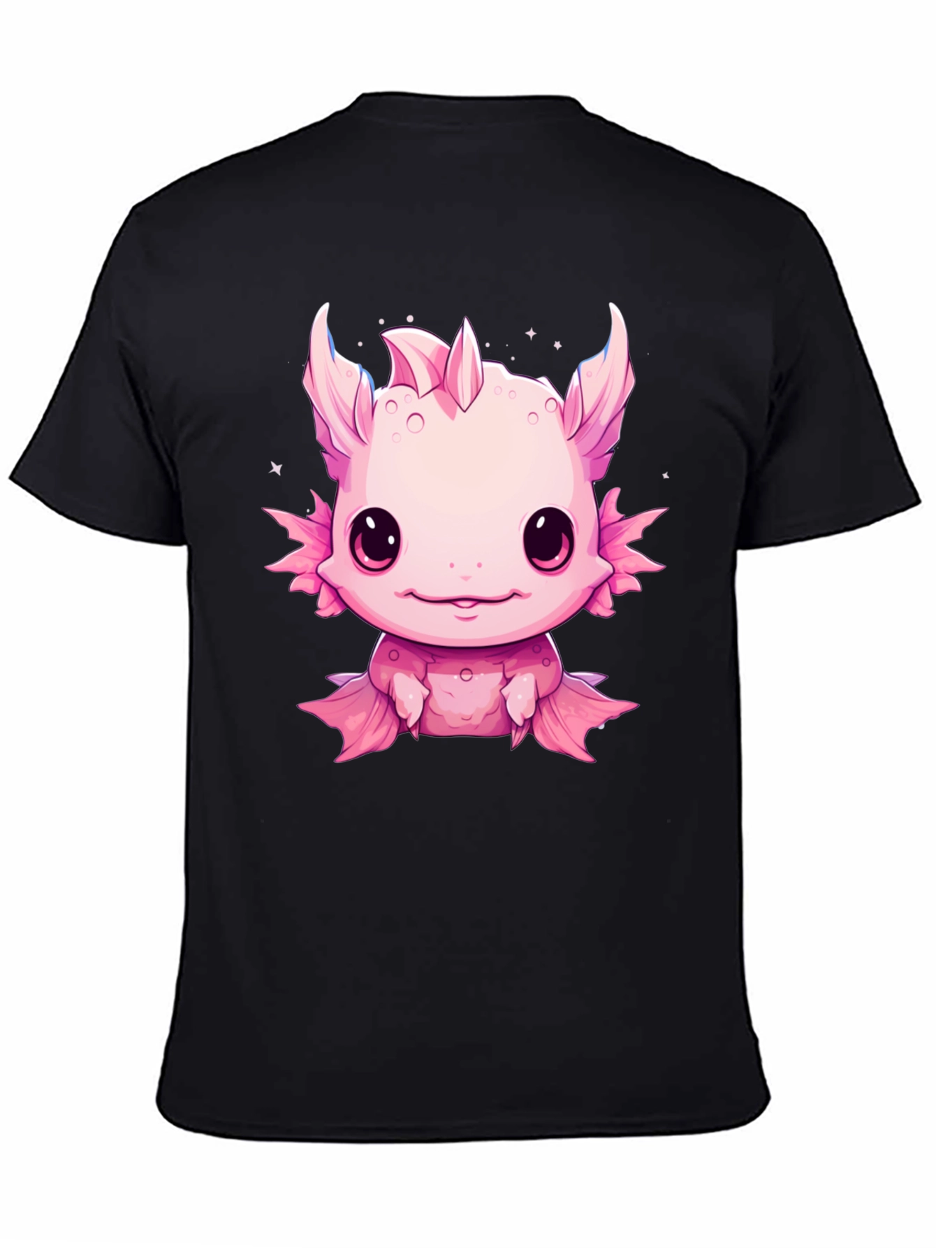 Axolotl Kawaii Graphic Tee - Cute Pink Amphibian Shirt