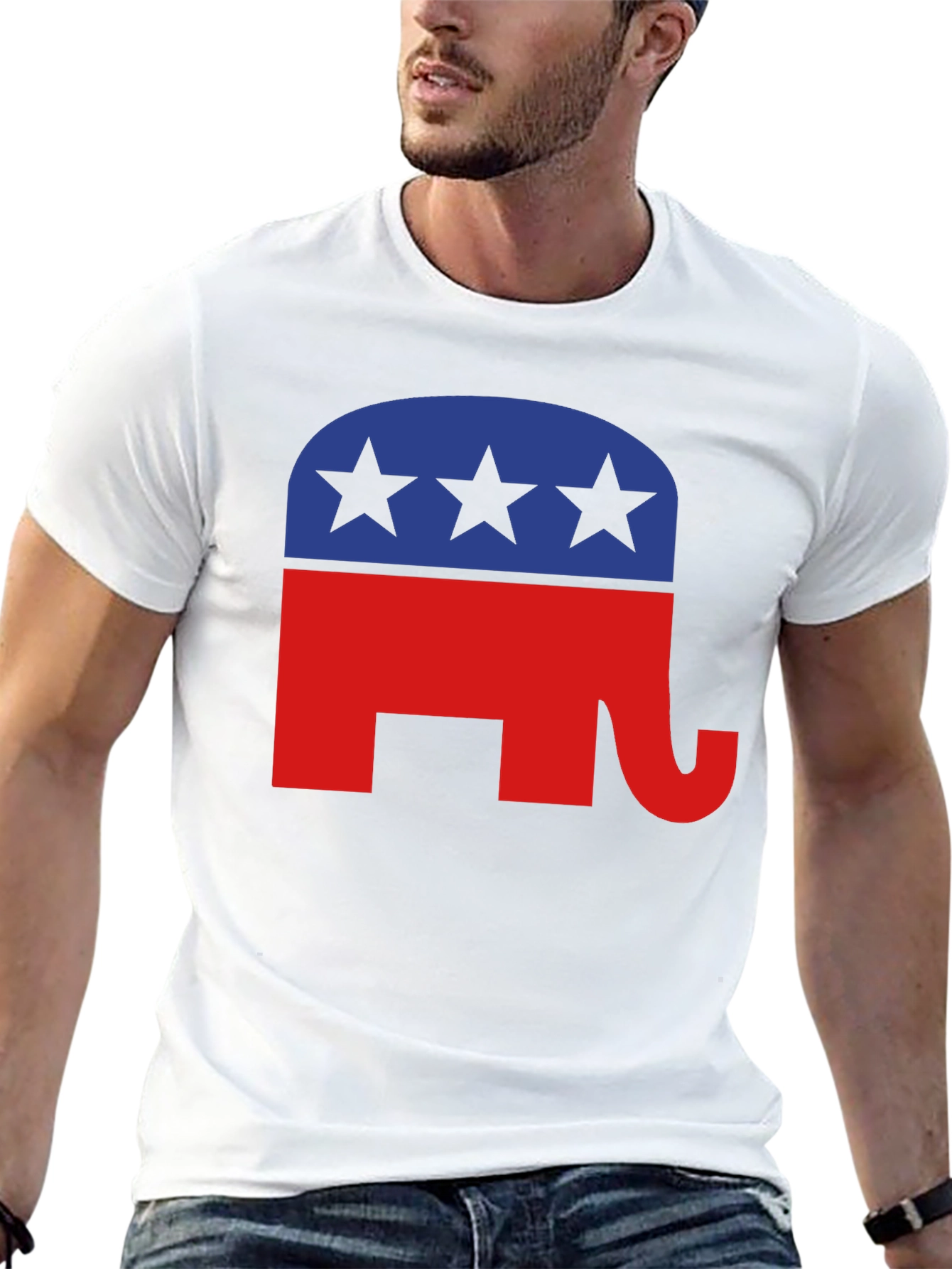 Republican Elephant Graphic Tee - Patriotic Political Shirt